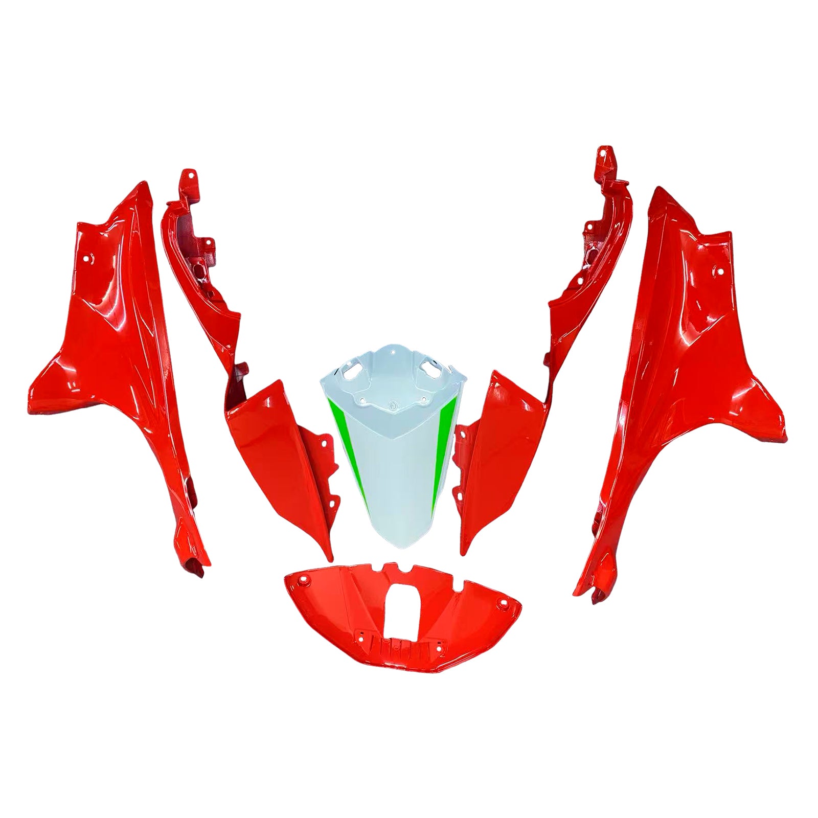 Amotopart 2021-2025 Yamaha YZF-R7 White Red Fairing Kit