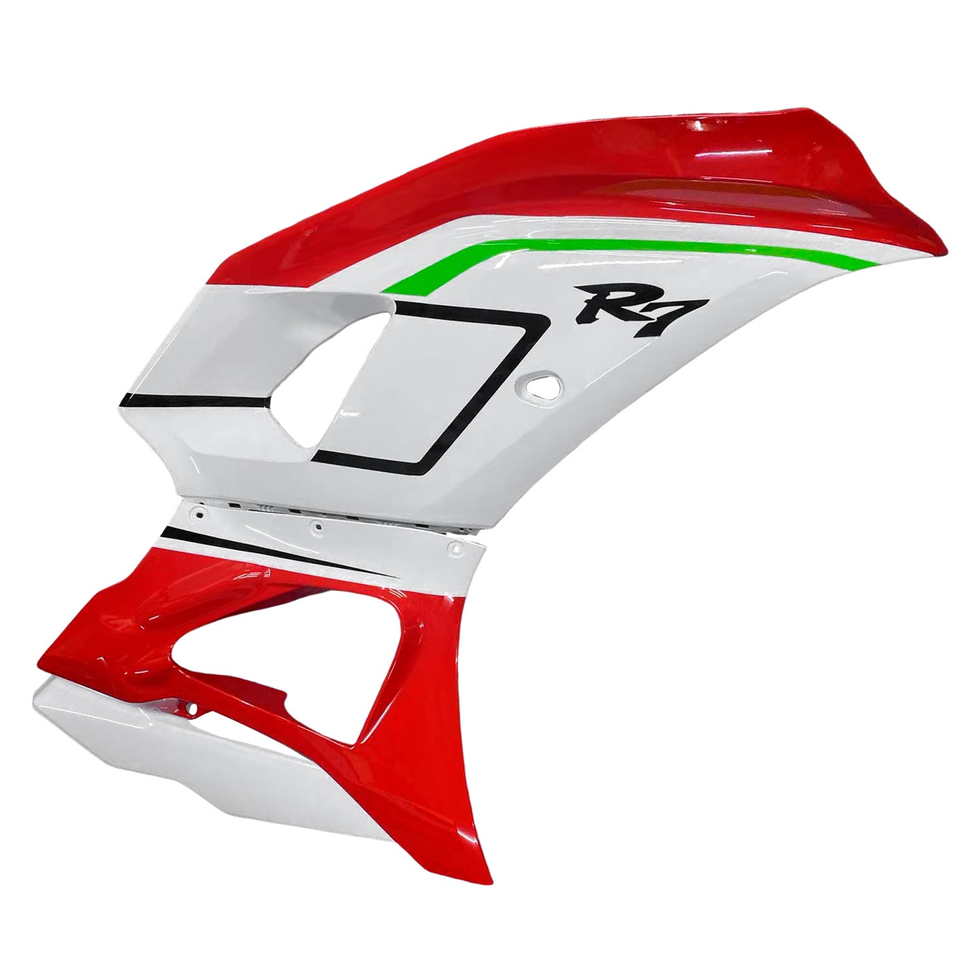 Amotopart 2021-2025 Yamaha YZF-R7 White Red Fairing Kit