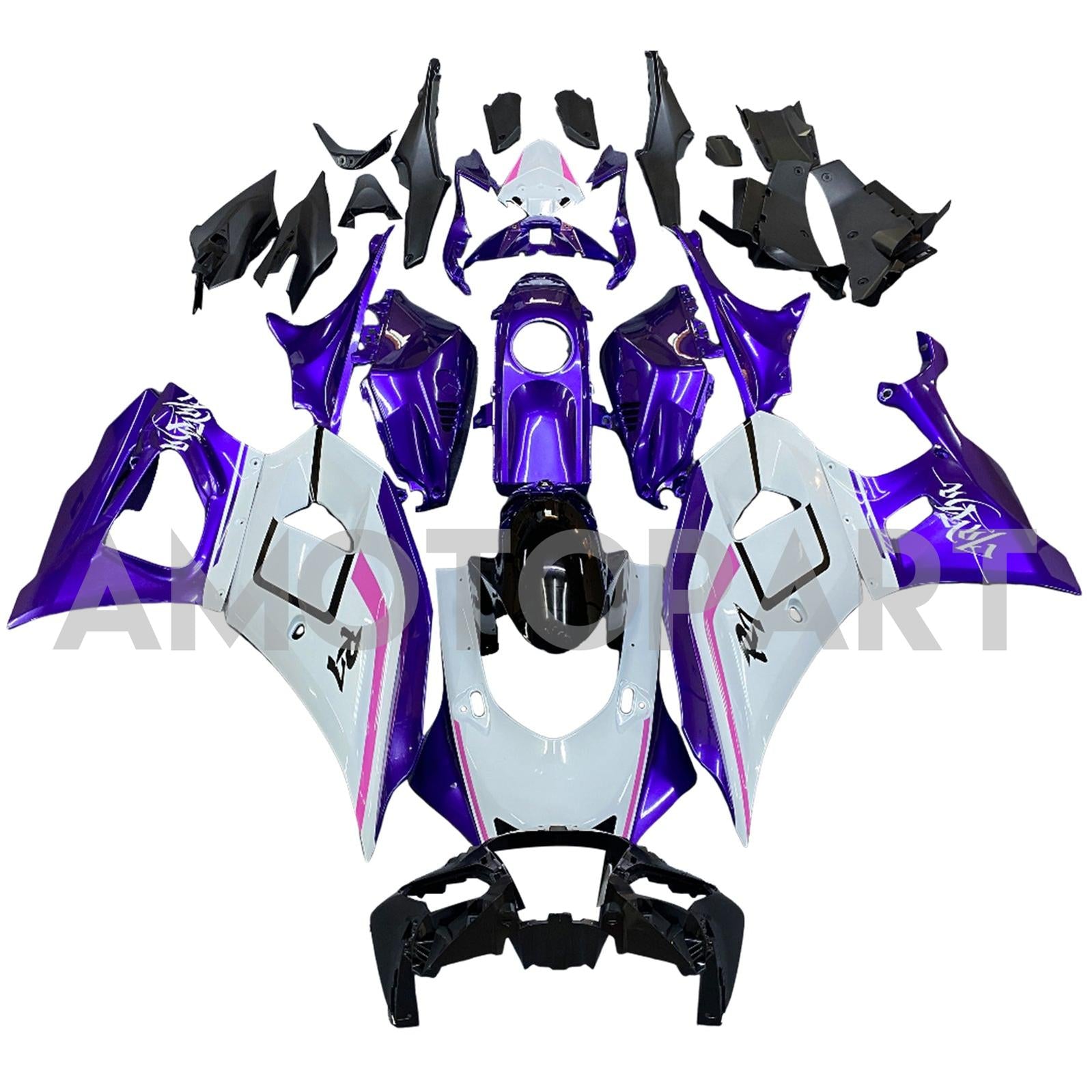 Amotopart 2021-2025 Yamaha YZF-R7 White Blue Fairing Kit