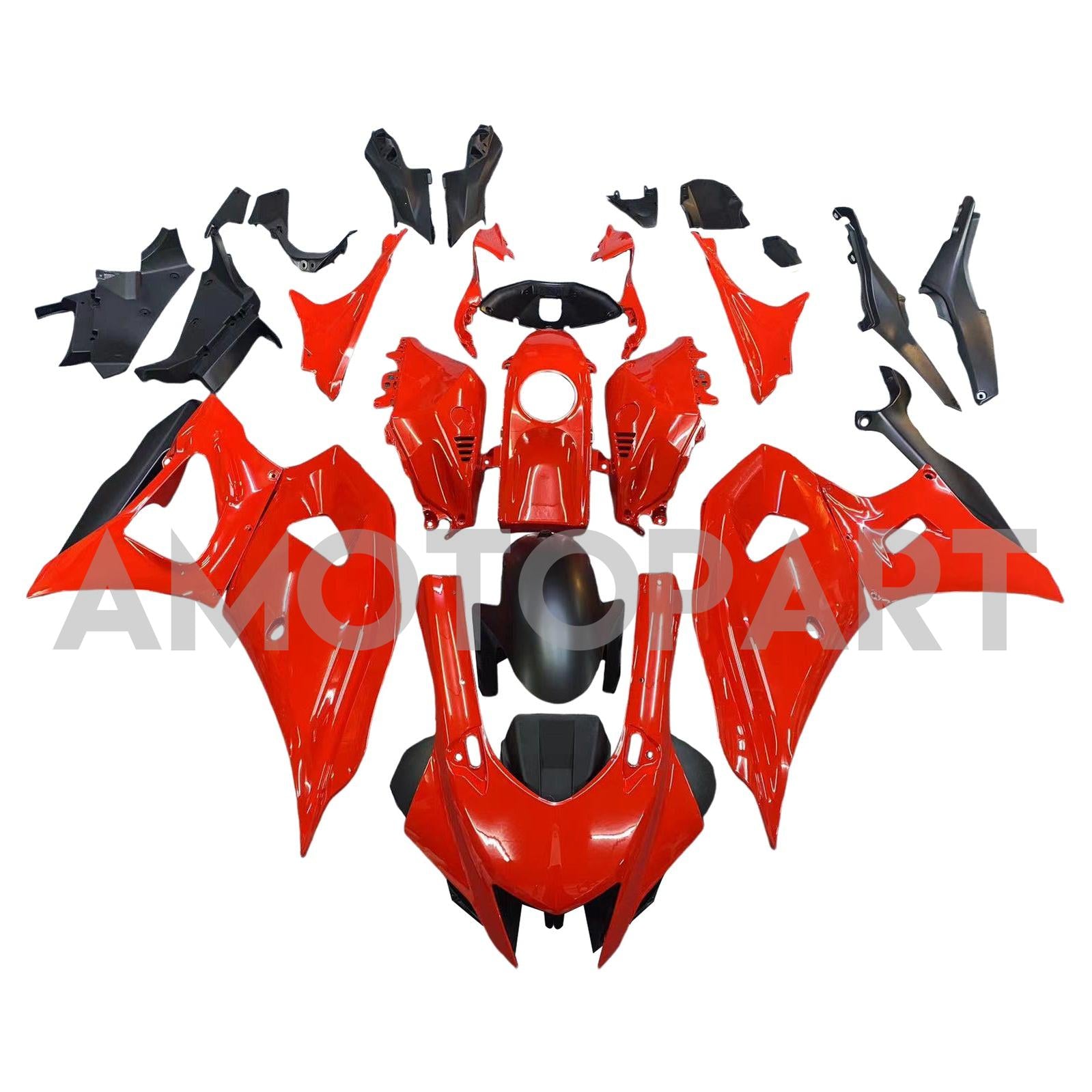 Amotopart 2021-2025 Yamaha YZF-R7 Black Red Fairing Kit