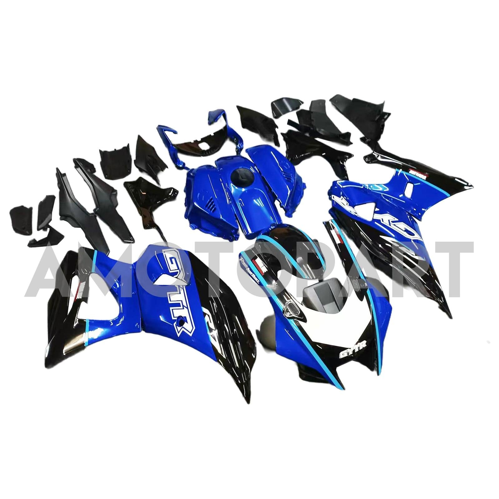 Amotopart 2021-2025 Yamaha YZF-R7 Blue Black Fairing Kit