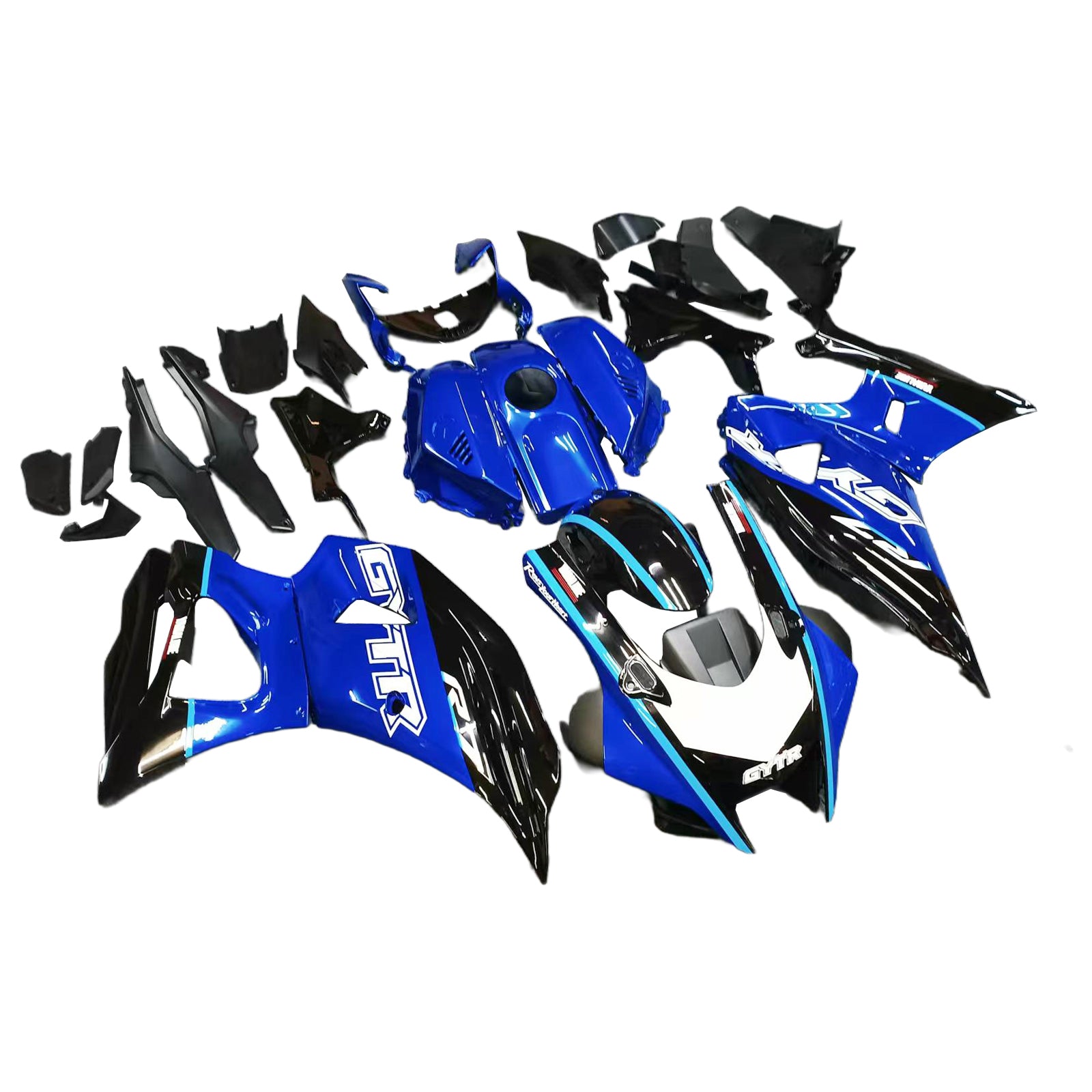 Amotopart 2021-2025 Yamaha YZF-R7 Blue Black Fairing Kit