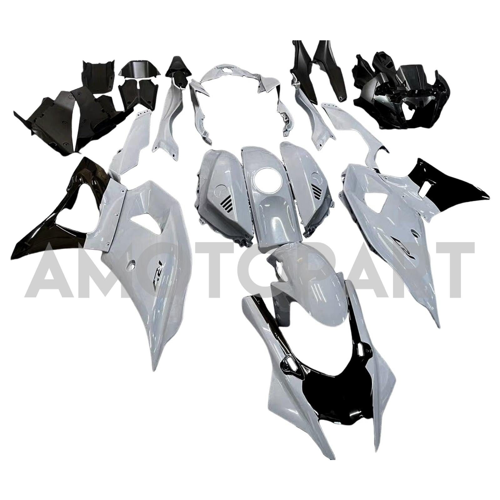 Kit carena Amotopart 2021-2024 Yamaha YZF-R7 grigio nero