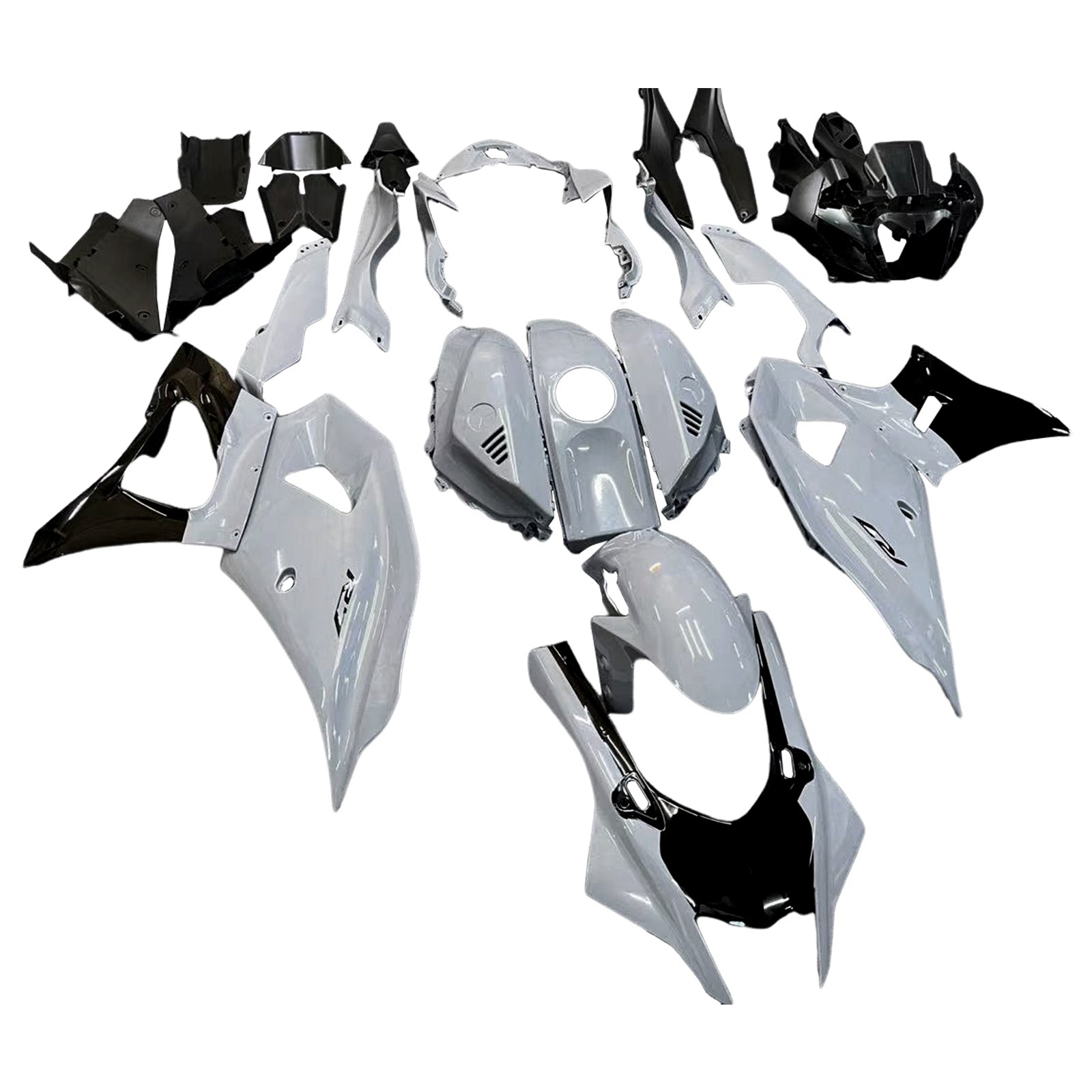 Amotopart 2021-2025 Yamaha YZF R7 Black Gray Fairing Kit