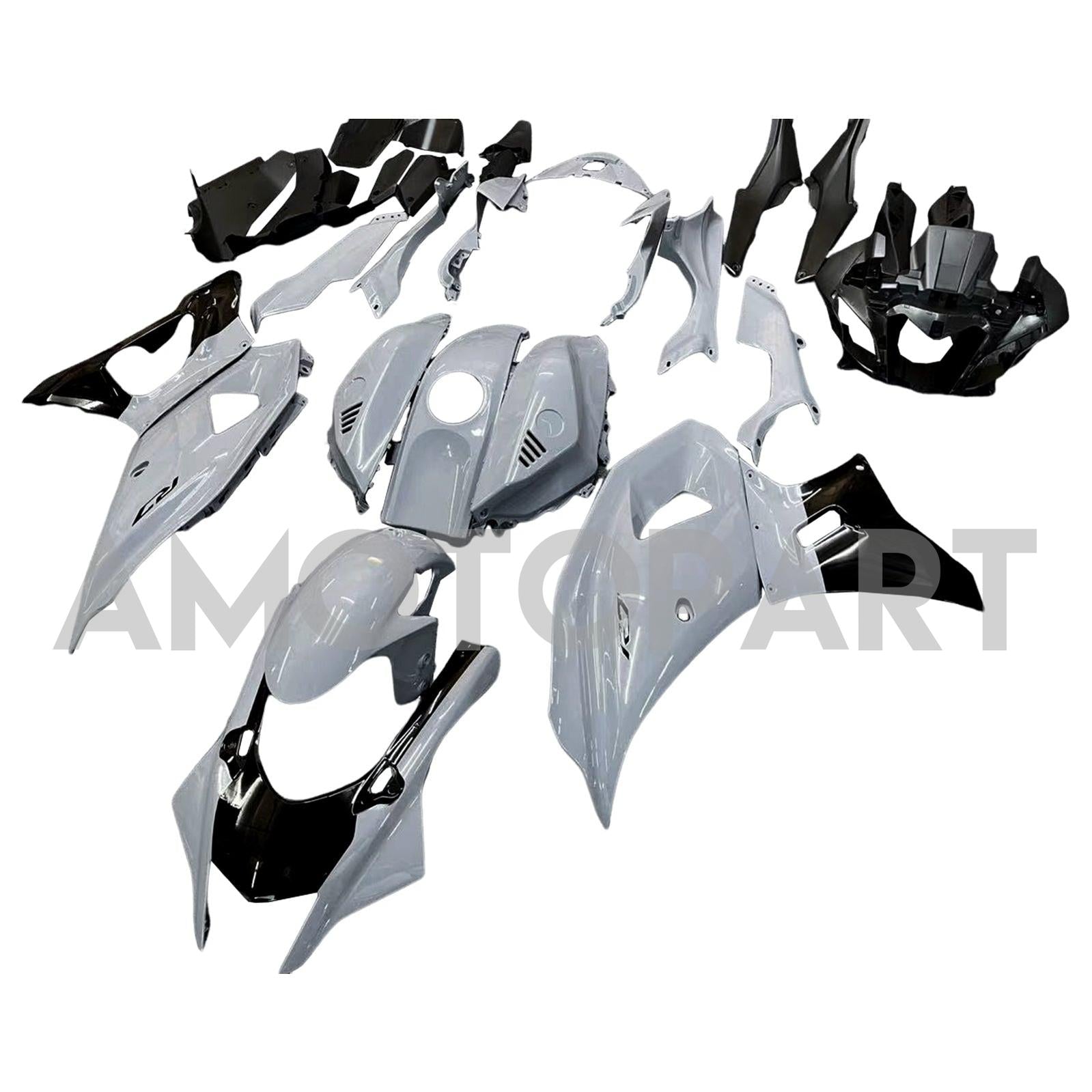 Kit carena Amotopart 2021-2024 Yamaha YZF-R7 grigio nero