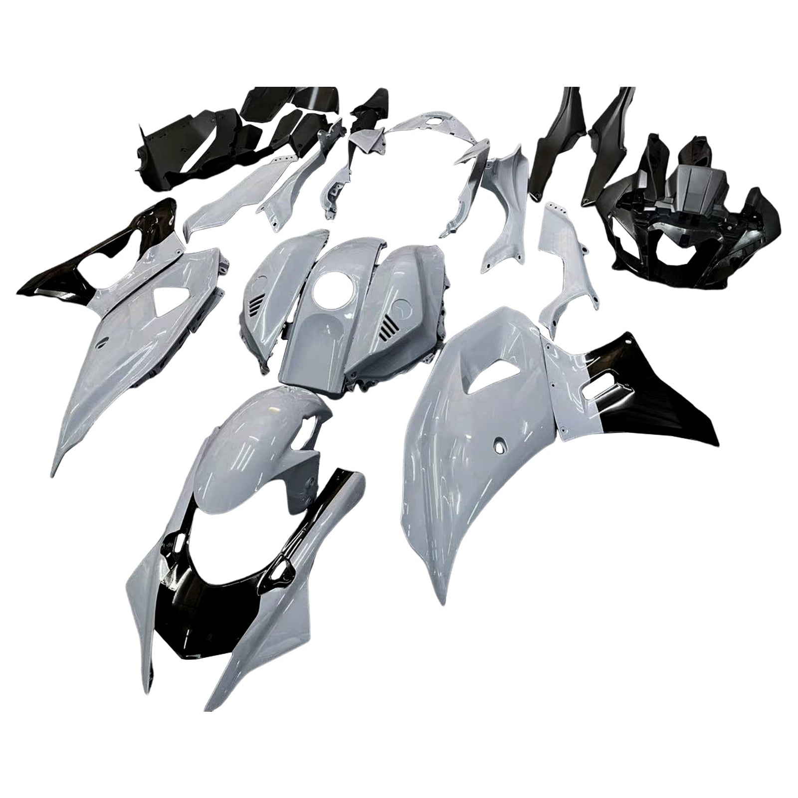 Amotopart 2021-2025 Yamaha YZF-R7 Gray Black Fairing Kit