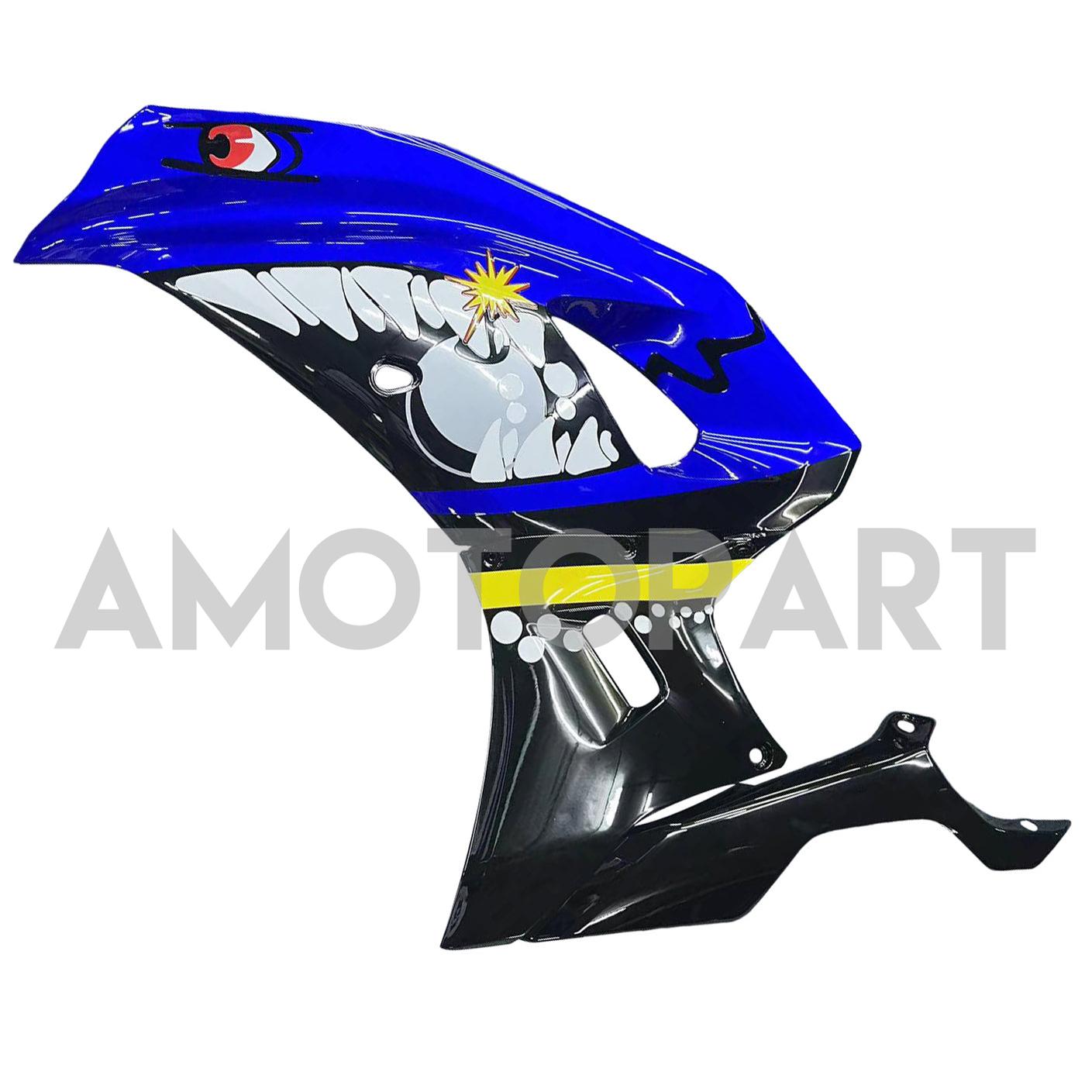 Amotopart 2021-2025 Yamaha YZF-R7 Black Blue Yellow Fairing Kit