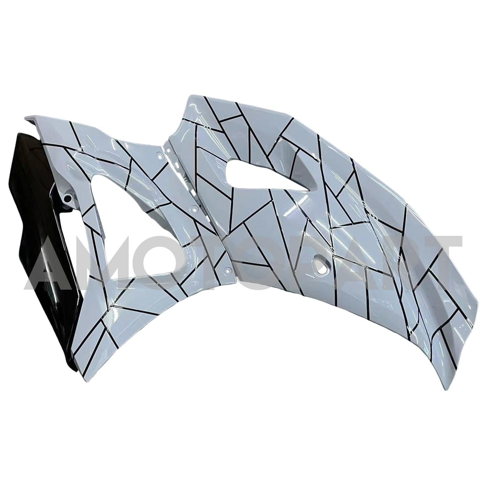 Amotopart 2021-2025 Yamaha YZF-R7 Black White Grey Fairing Kit