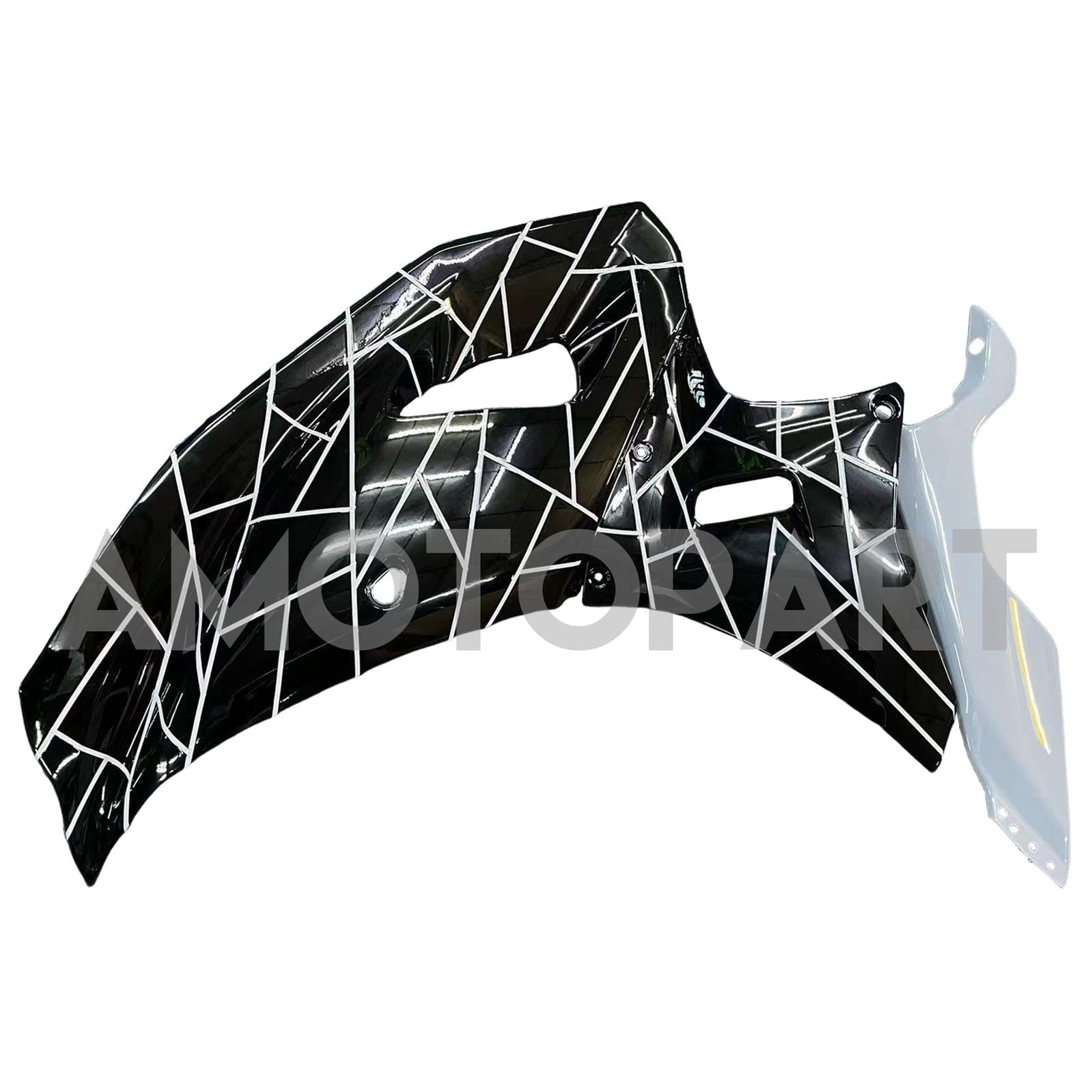 Amotopart 2021-2025 Yamaha YZF-R7 Black White Grey Fairing Kit