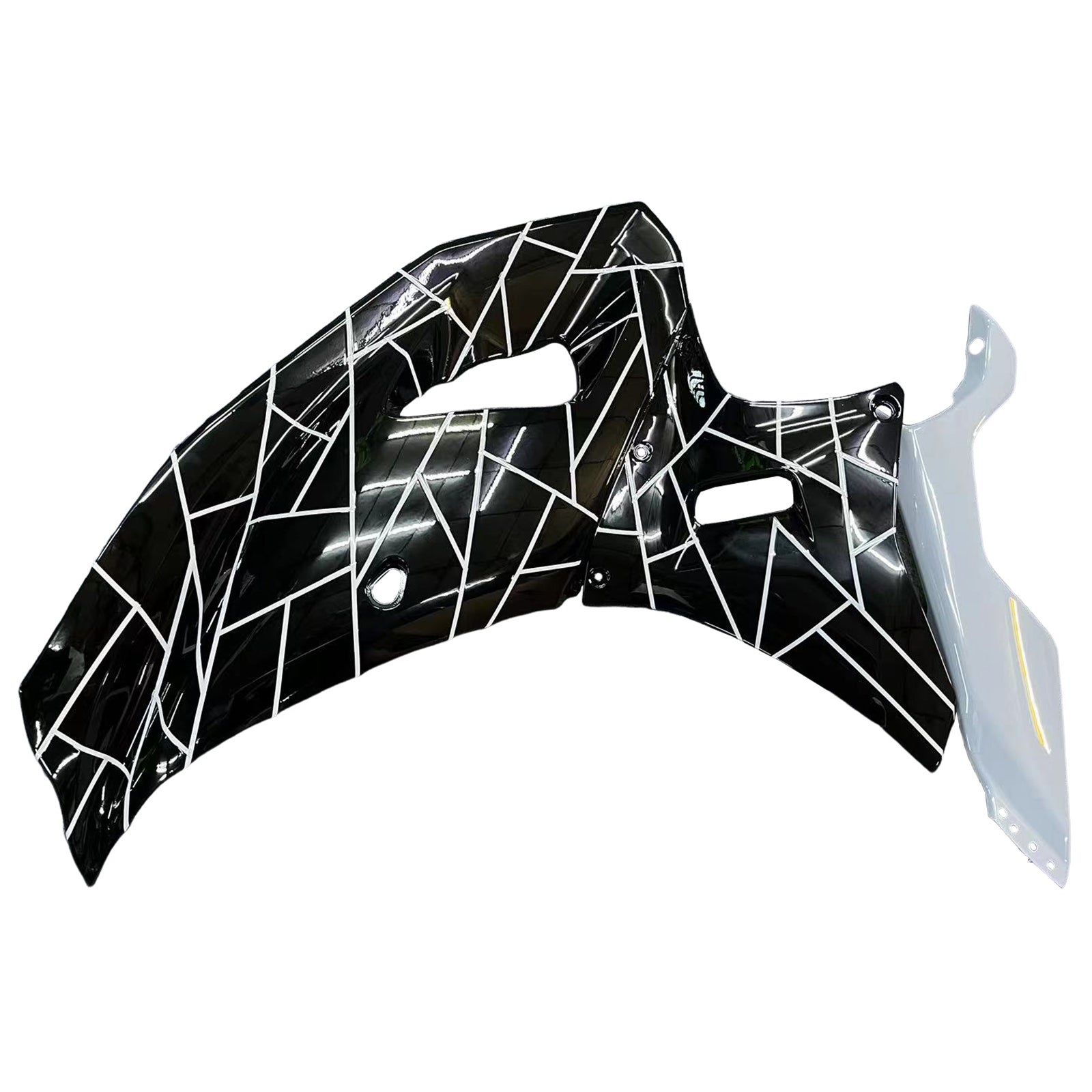 Amotopart 2021-2024 Yamaha YZF-R7 Black White Grey Fairing Kit