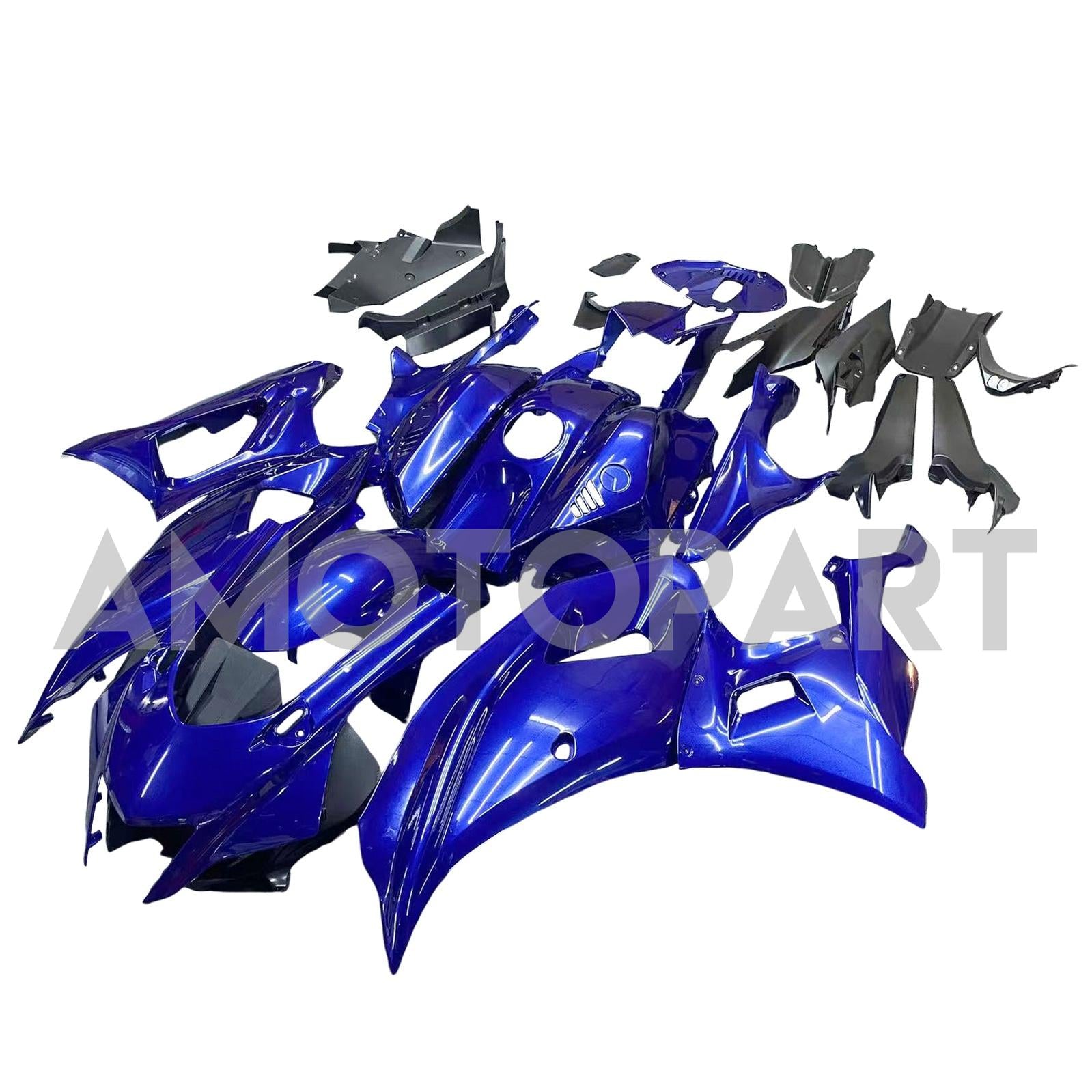 Amotopart 2021-2025 Yamaha YZF-R7 Shiny Dark Blue Fairing Kit