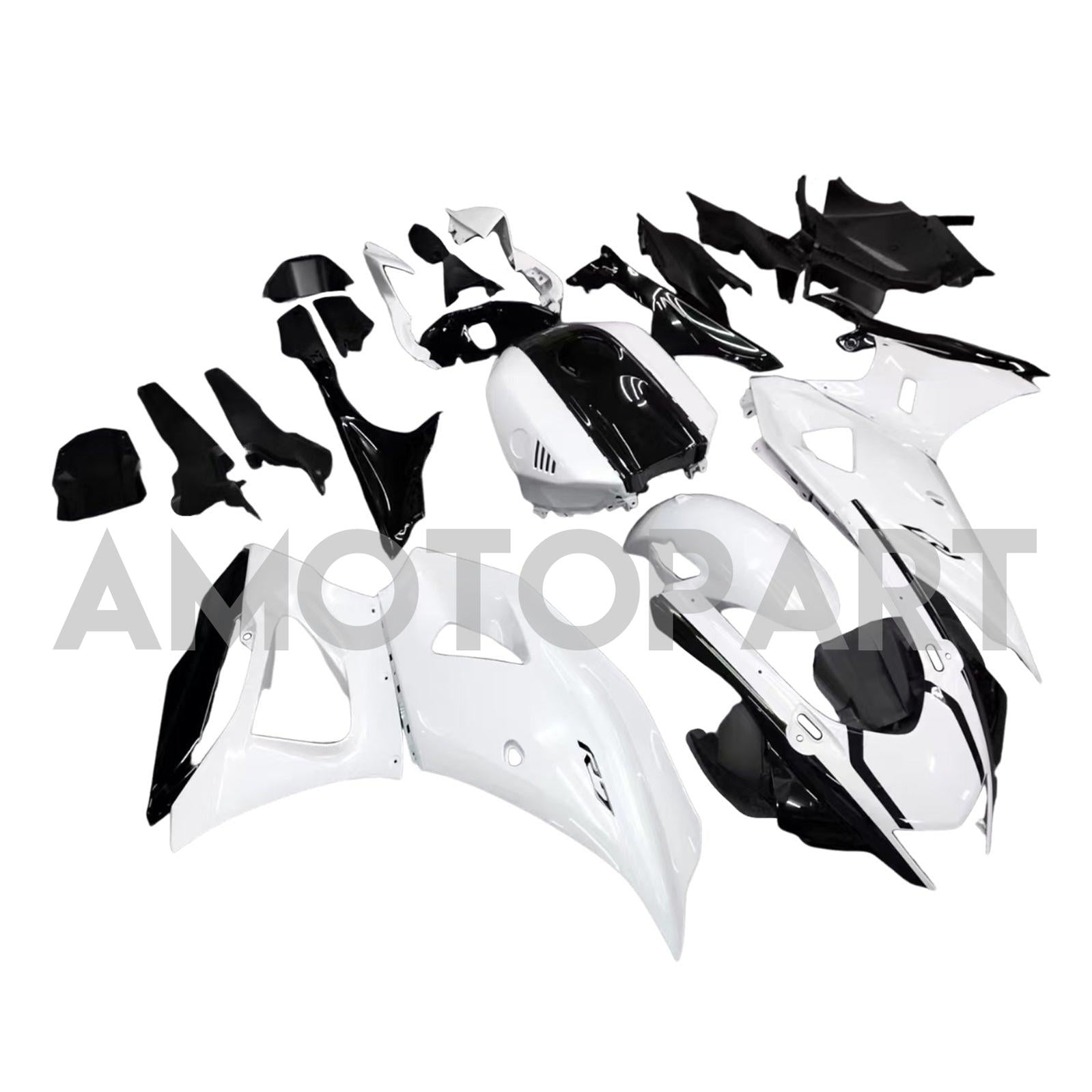Amotopart 2021-2025 Yamaha YZF-R7 Gloss White Fairing Kit