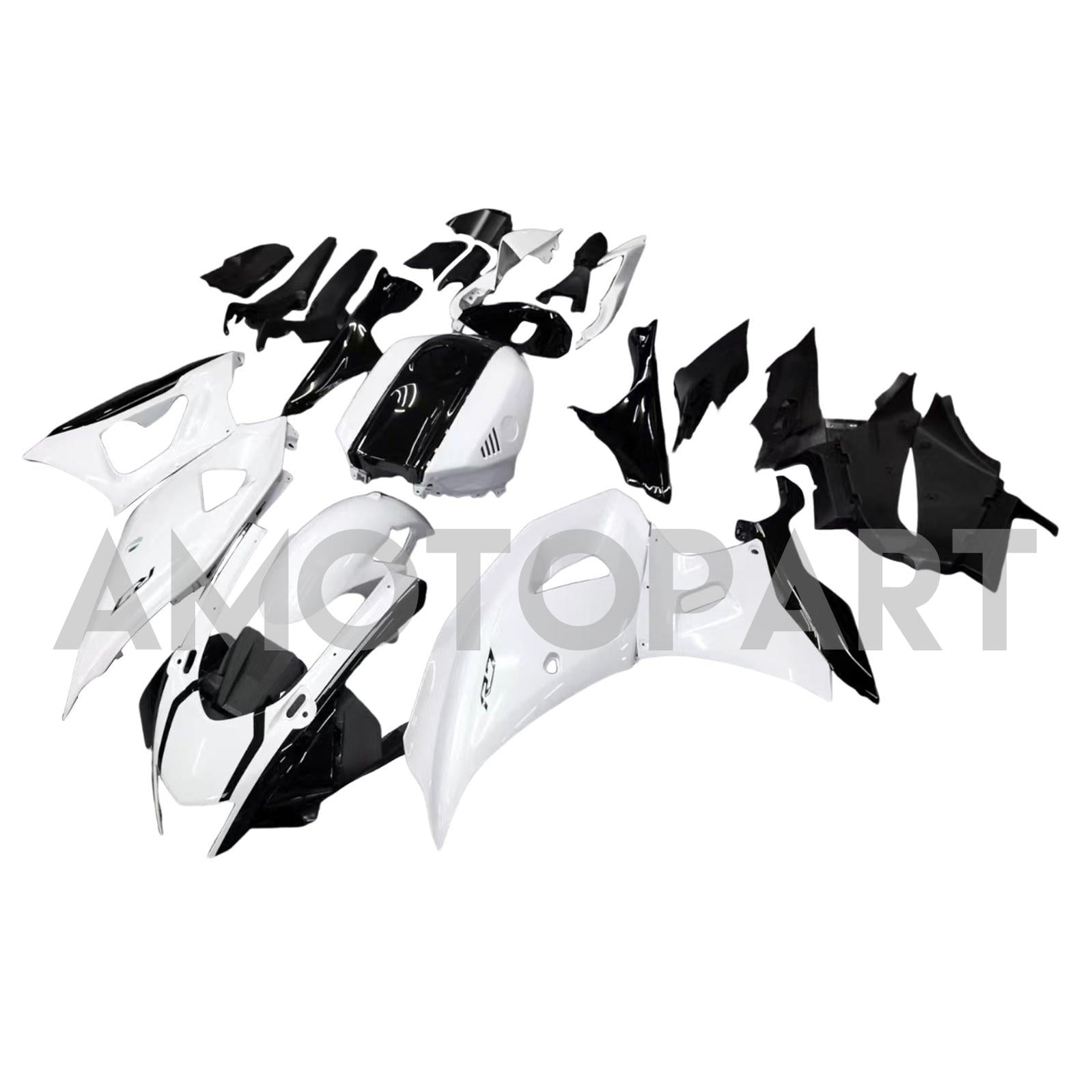 Amotopart 2021-2025 Yamaha YZF-R7 Gloss White Fairing Kit