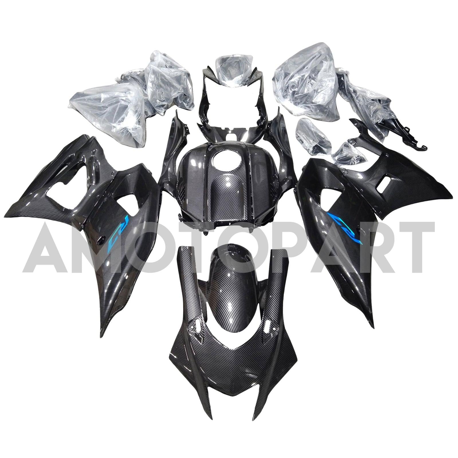 AMOTOPART 2021-2025 YAMAHA YZF-R7 kolfiberblått fairing kit