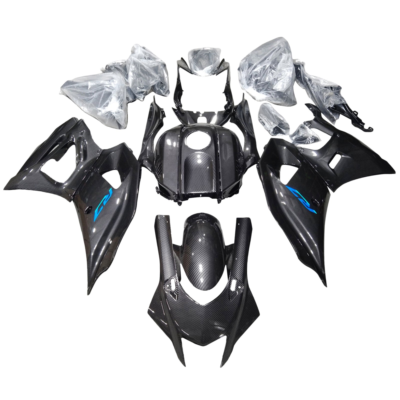 Amotopart 2021-2025 Yamaha YZF R7 Carbon Fiber Patterns Fairing Kit