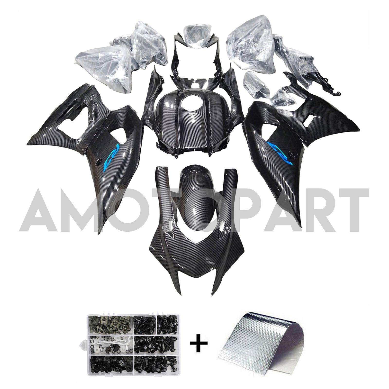 AMOTOPART 2021-2025 YAMAHA YZF-R7 kolfiberblått fairing kit