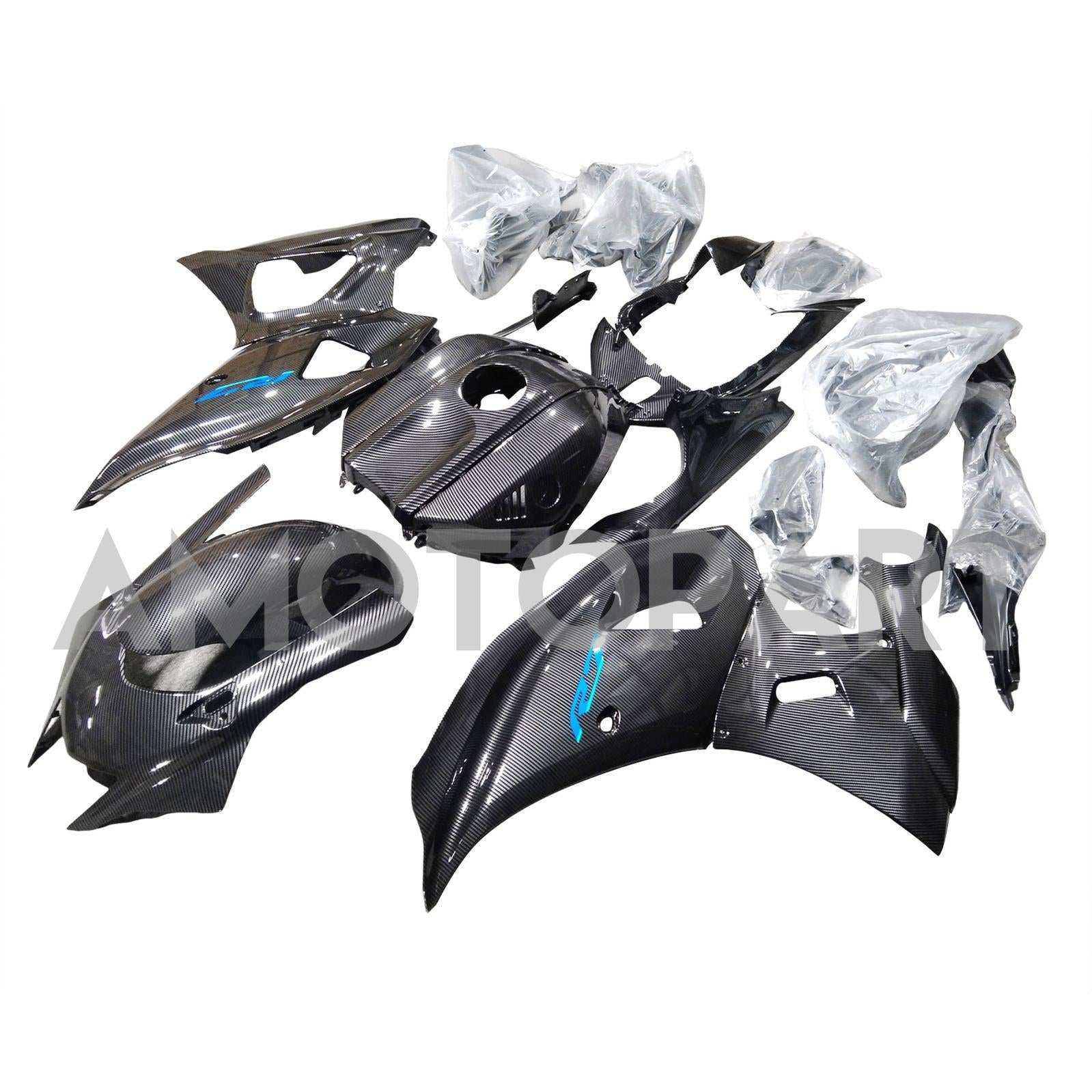AMOTOPART 2021-2025 YAMAHA YZF-R7 kolfiberblått fairing kit