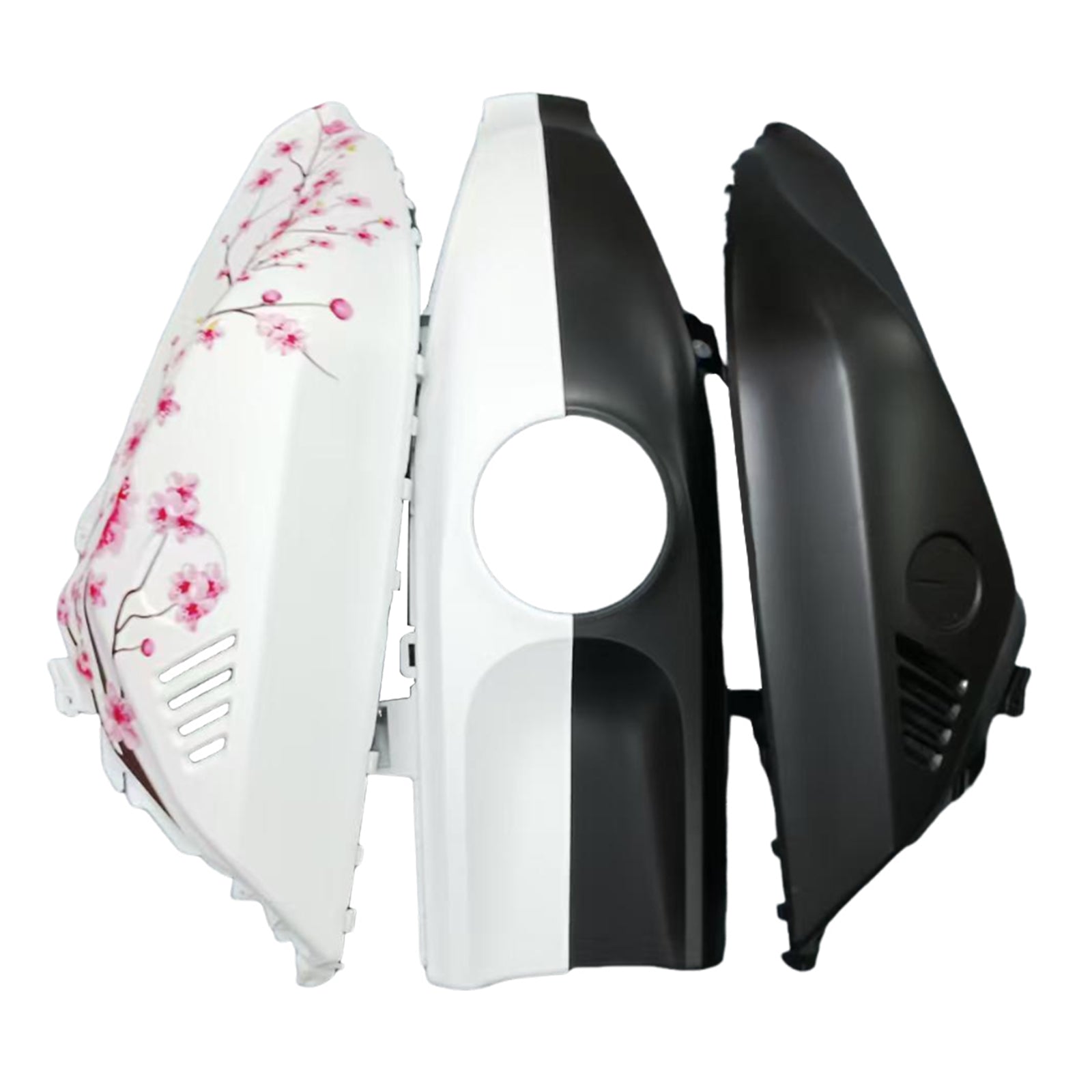 Amotopart 2021-2025 Yamaha YZF-R7 Cherry Blossom White Black Fairing Kit