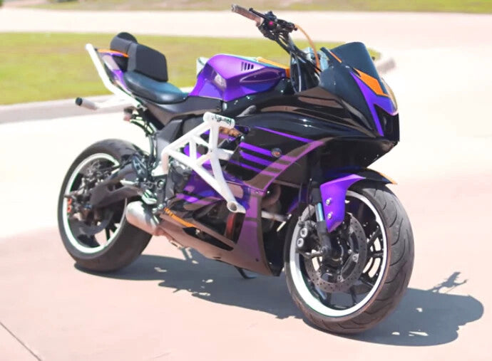 Amotopart 2021-2025 Yamaha YZF-R7 Purple & Gold Black Kit