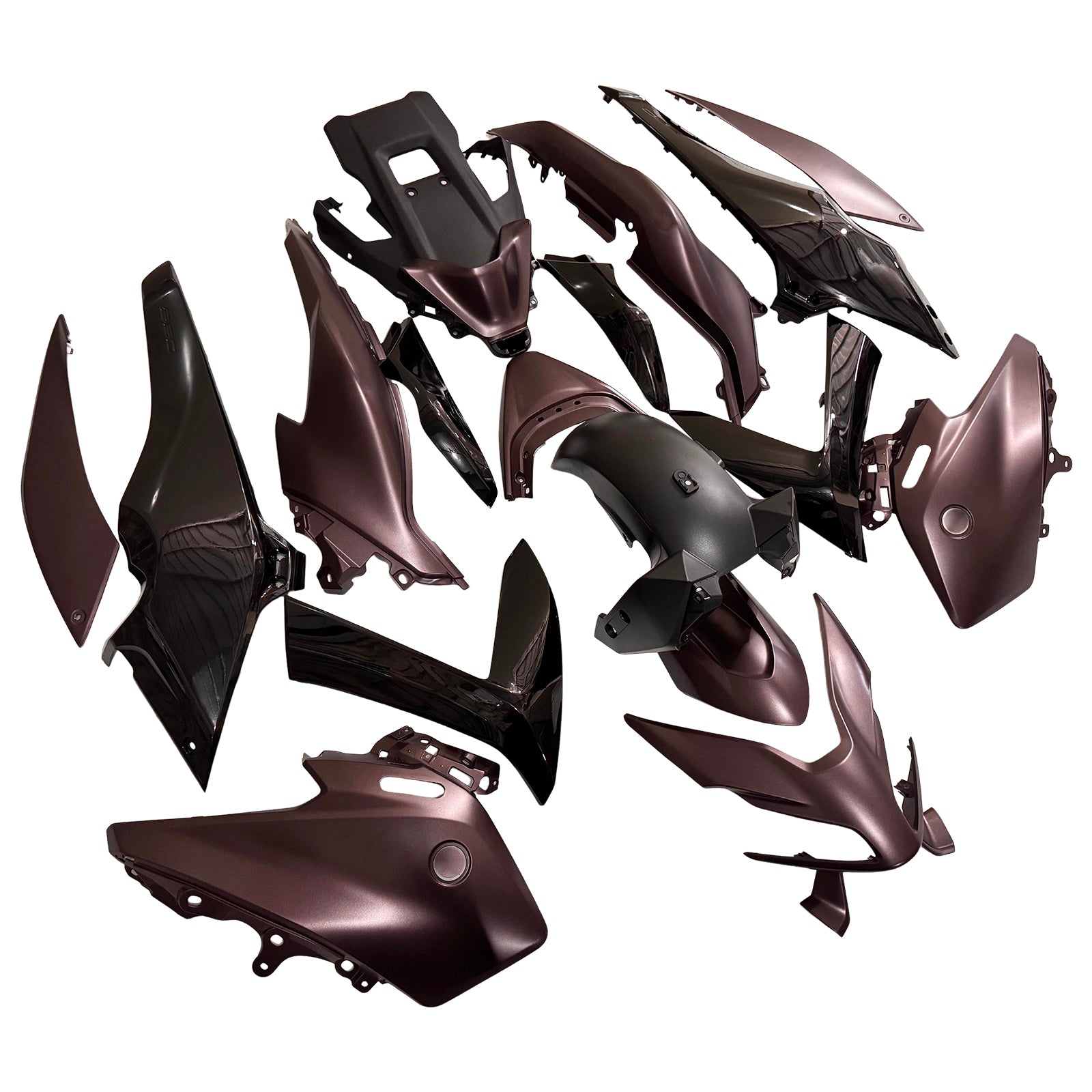 Amotopart 2022-2024 Yamaha Tmax560 Kit de carénage noir noir noir