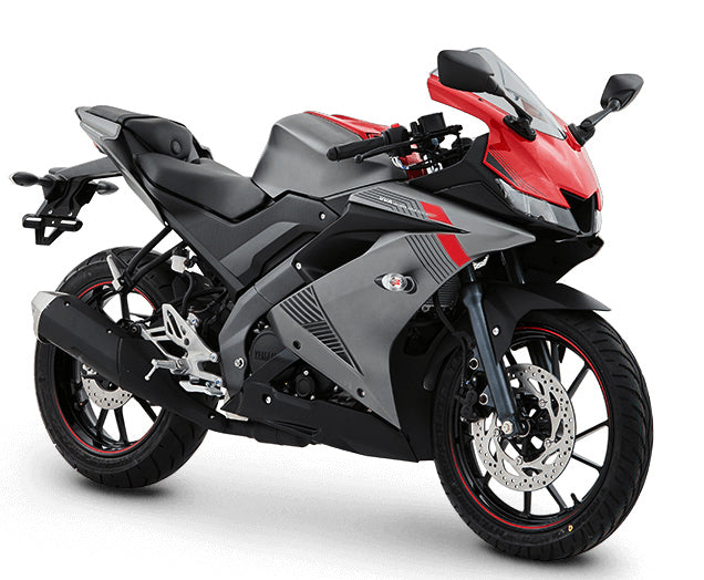 Amotopart 2018–2024 Yamaha YZF R15 Grau-Rot-Verkleidungsset