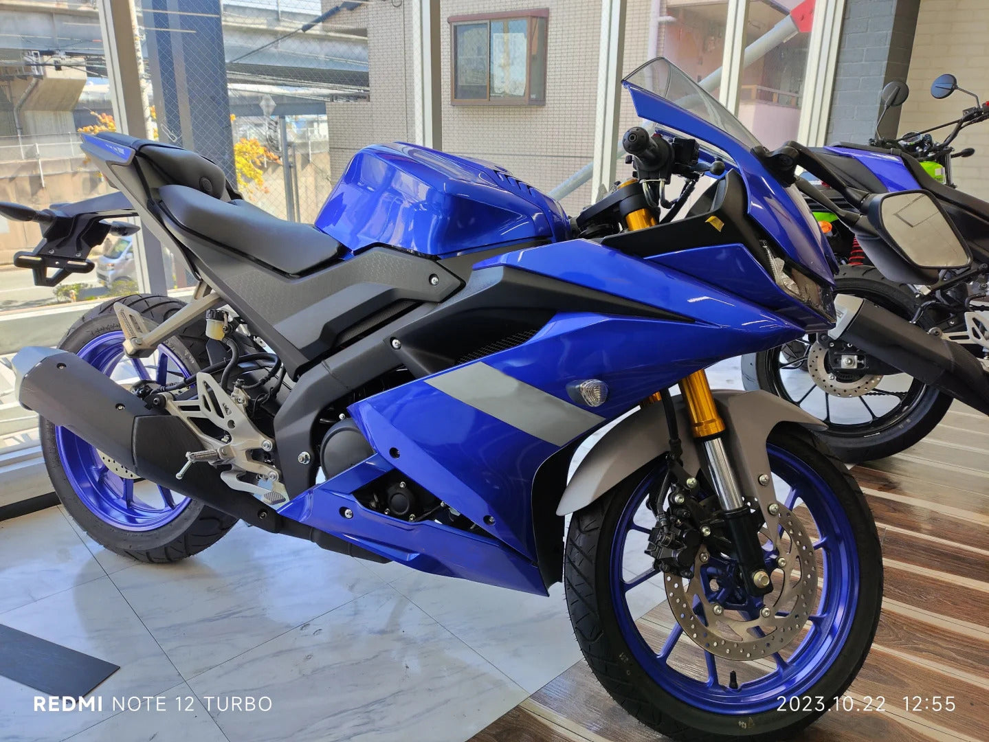 Amotopart 2018–2024 Yamaha YZF R15 Blaugraues Verkleidungsset