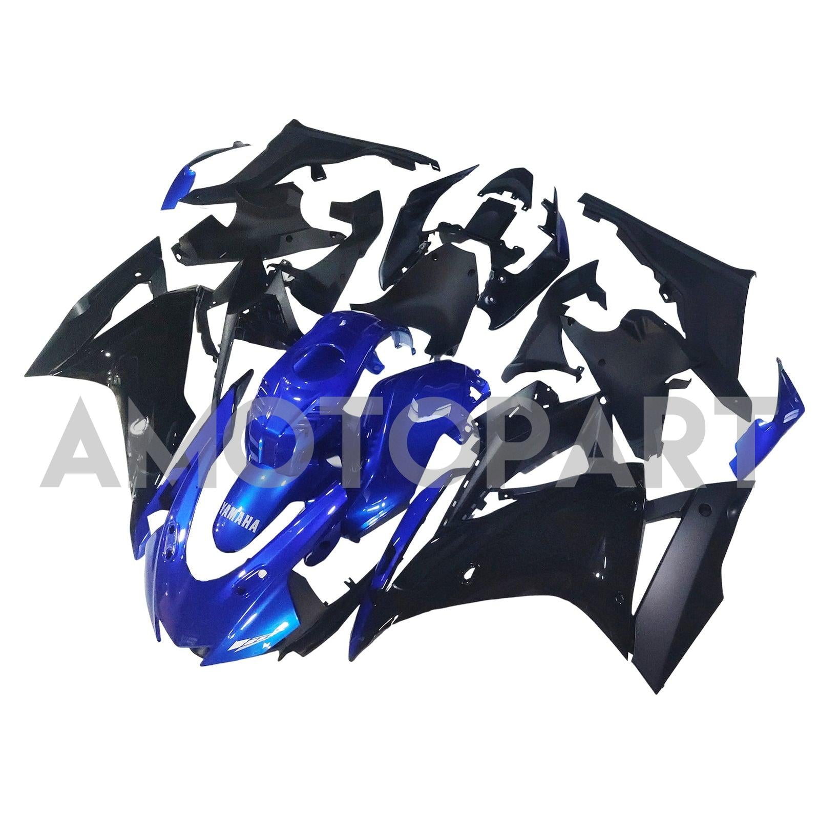 Amotopart 2019-2024 ヤマハ YZF R125 ブラック ブルー フェアリングキット