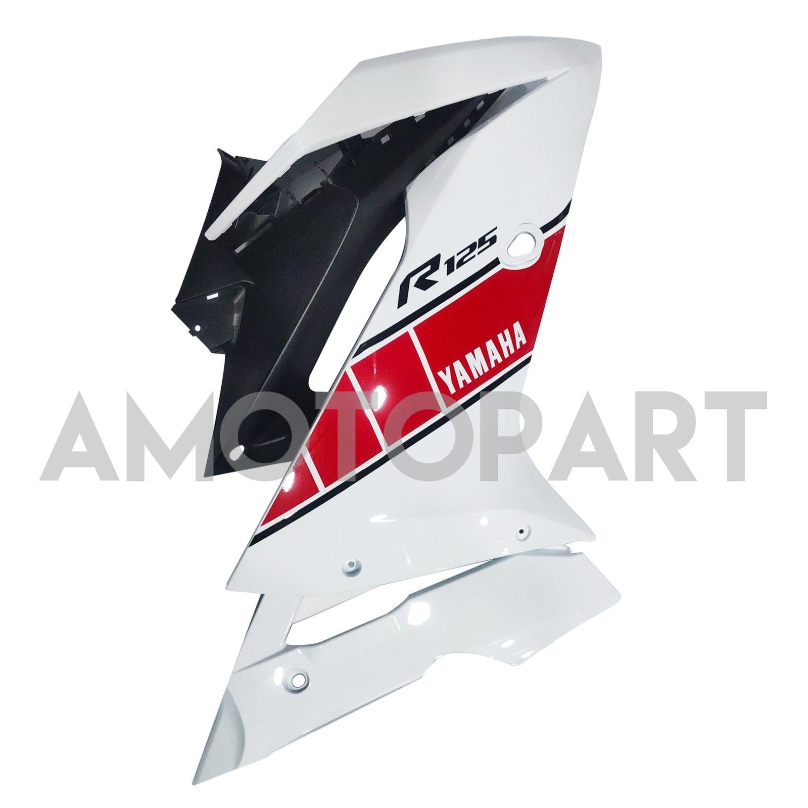 Amotopart 2019-2022  Yamaha YZF R125 White Red Black Fairing Kit