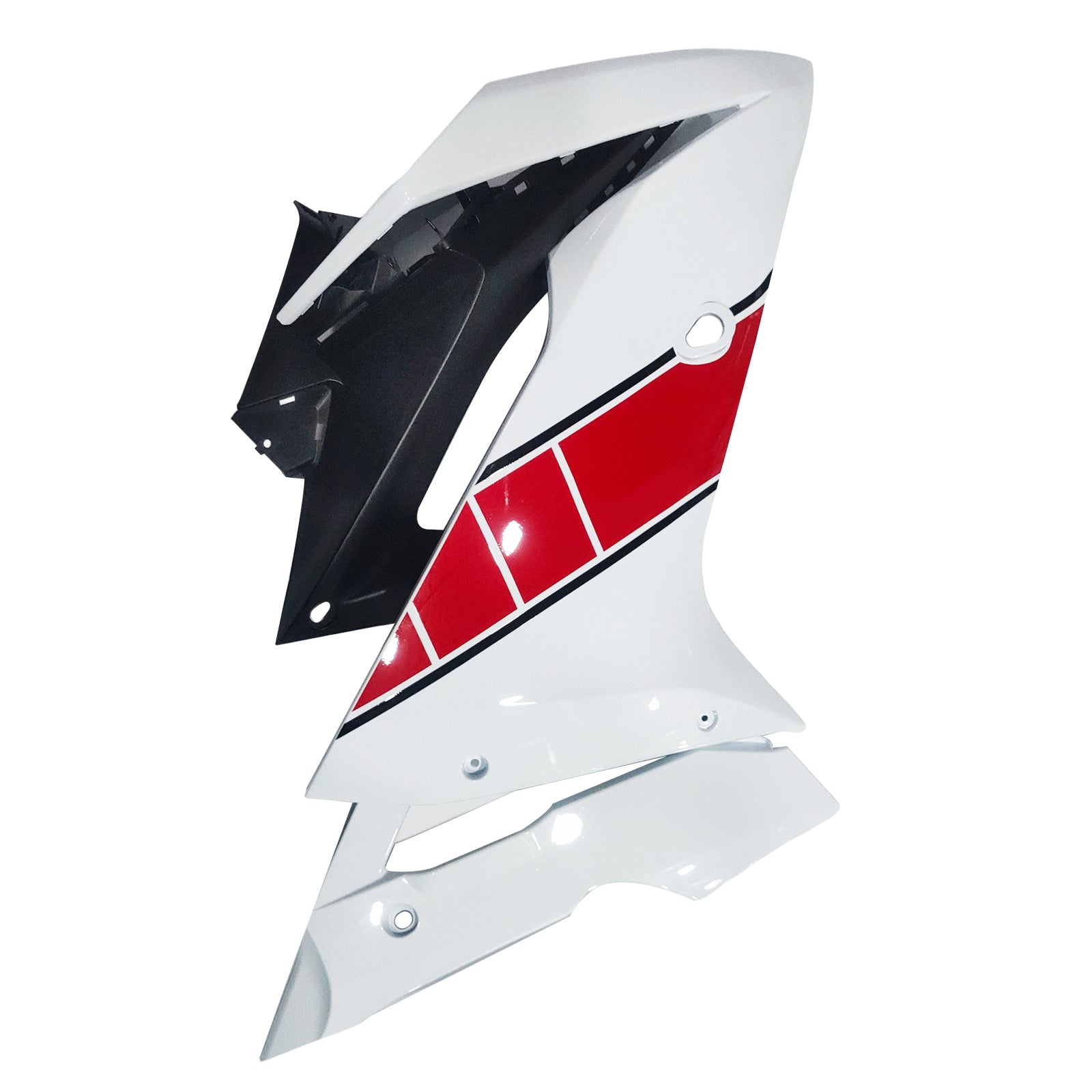 Amotopart 2019-2024 Yamaha Yzf R125 White Red Black Fairing Kit