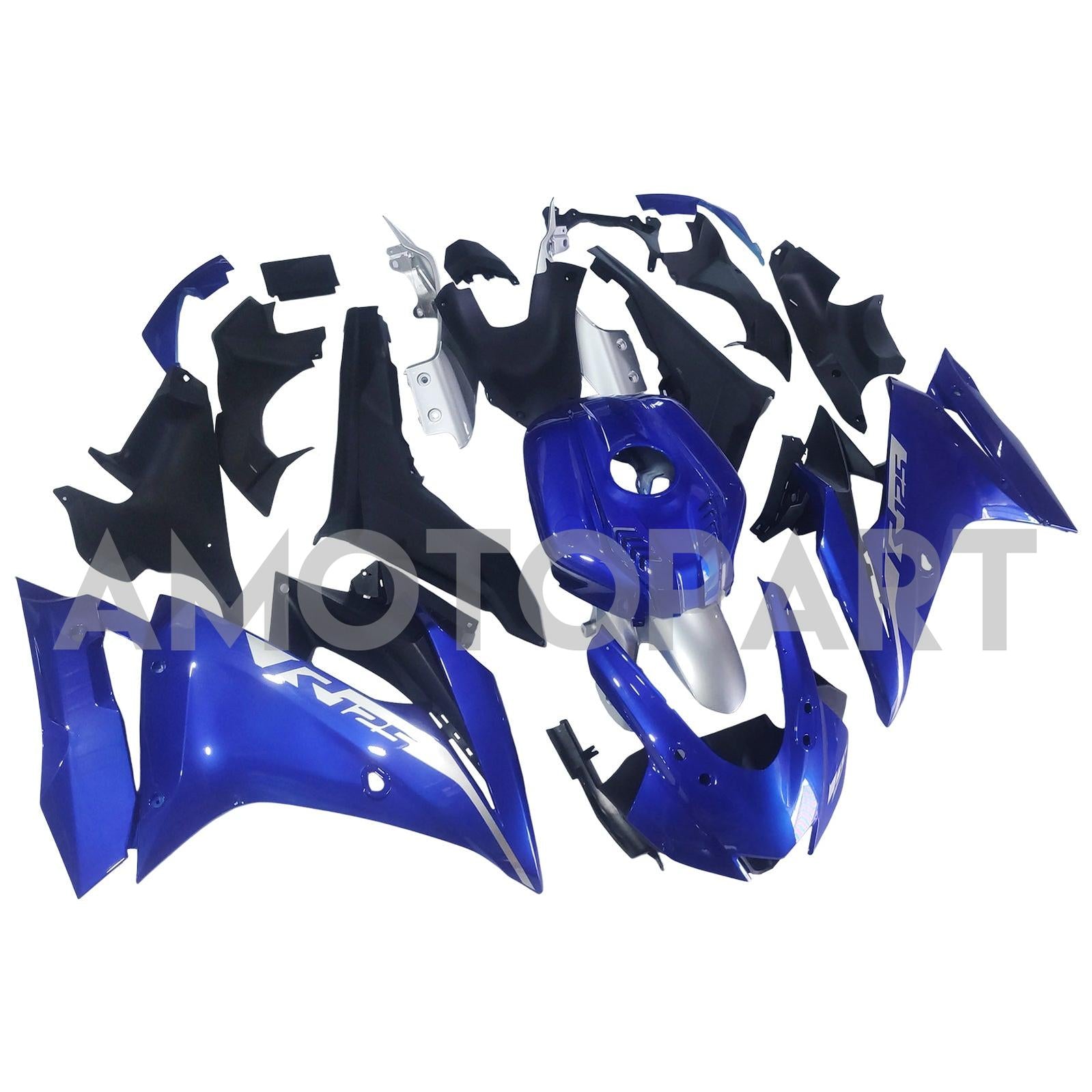 Amotopart 2019-2024 ヤマハ YZF R125 ブルーブラック フェアリングキット