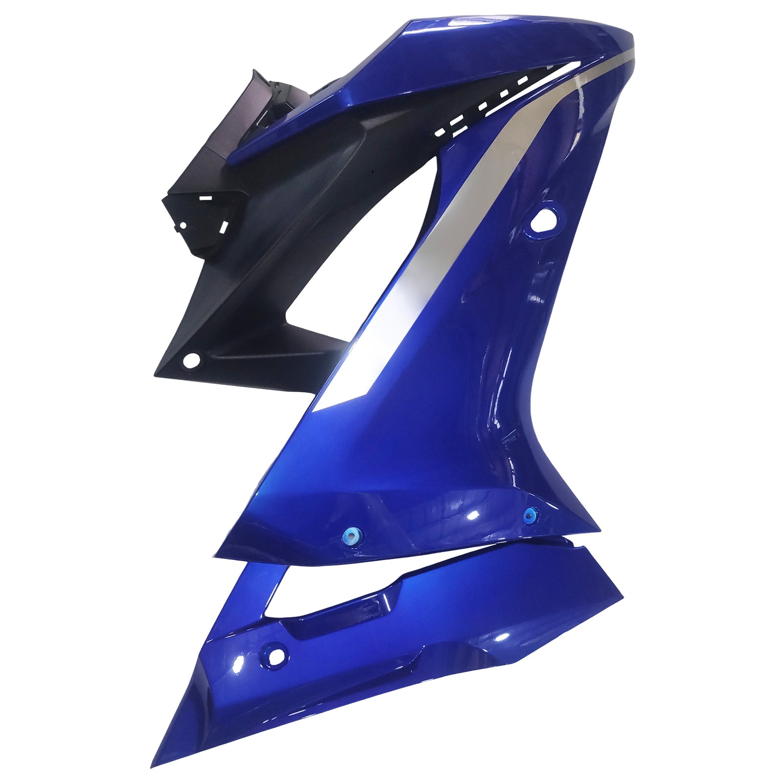 Amotopart 2019–2022 Yamaha YZF R125 Blau Schwarz Verkleidungsset