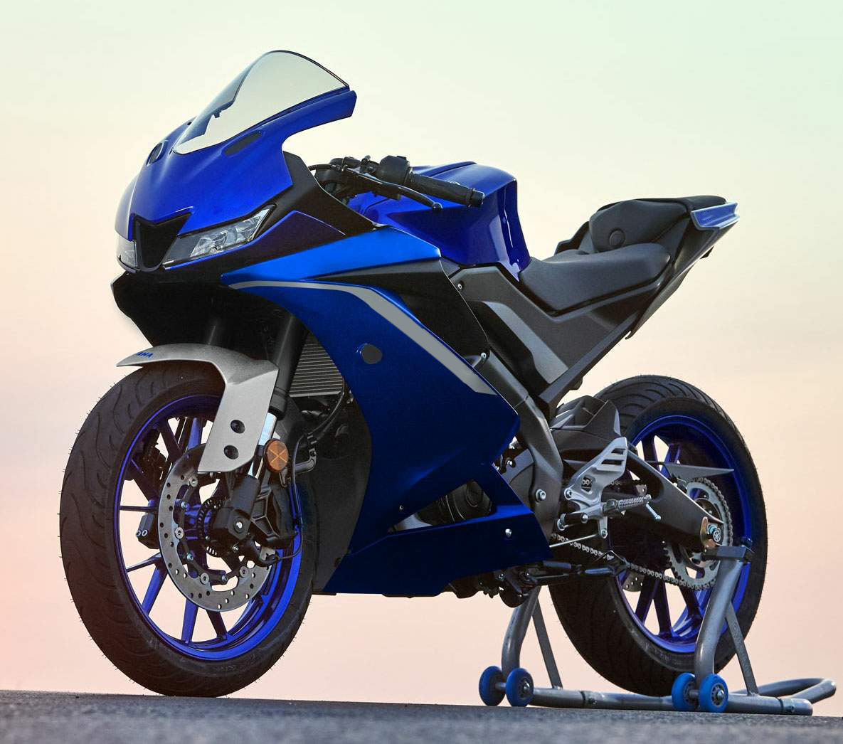 Amotopart 2019-2022 Yamaha YZF R125 Blue Black Fairing Kit