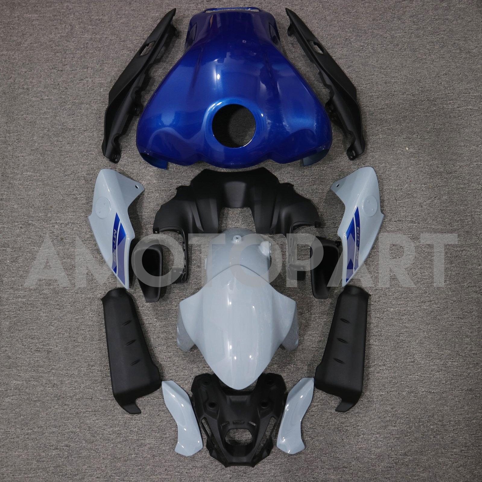 Amotopart 2021-2024 Yamaha MT-09 Black Blue White Fairing Kit