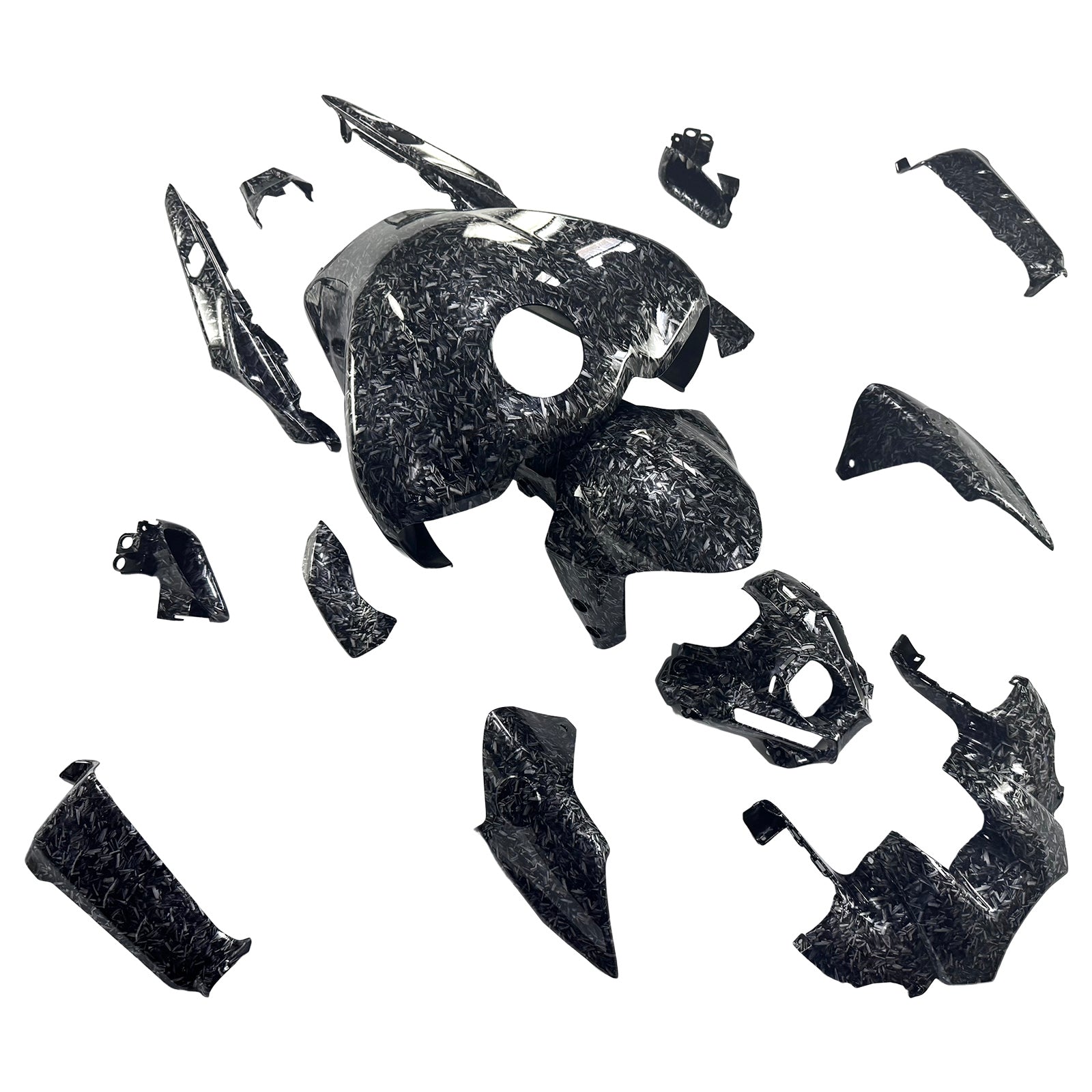 Amotopart 2021-2024 Yamaha MT-09 Forged Carbon Fiber Pattern Fairing Kit