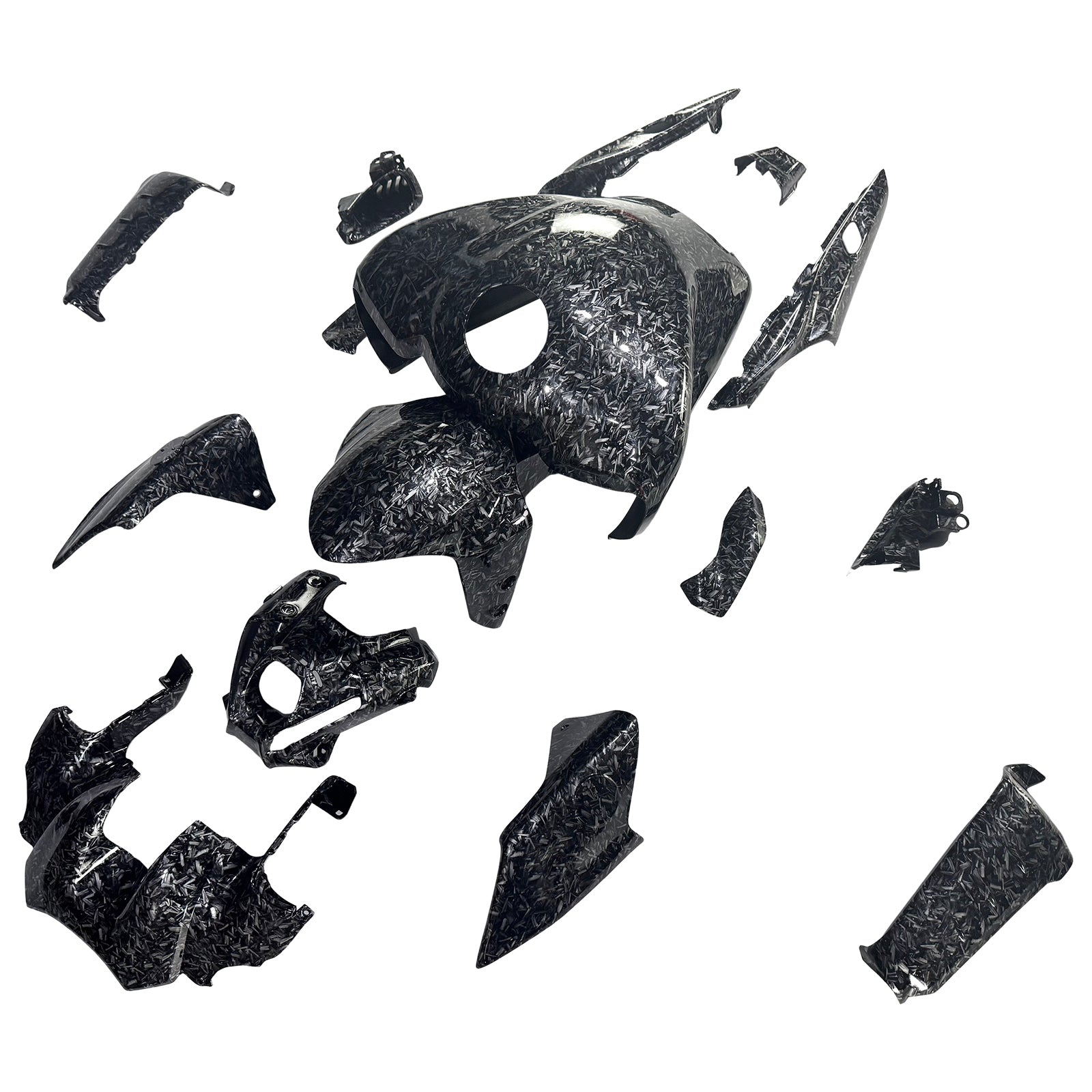 Amotopart 2021-2024 Yamaha MT-09 Forged Carbon Fiber Pattern Fairing Kit
