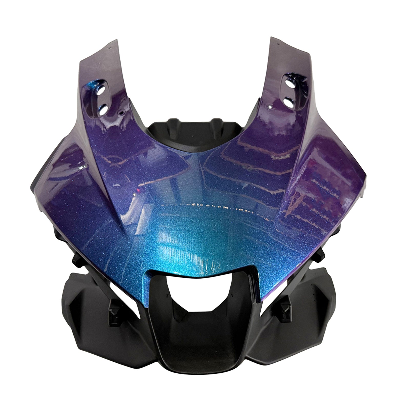 Amotopart 2025-2026 Yamaha YZF R3 YZF R25 Gloss White Gradient Blue Fairing Kit