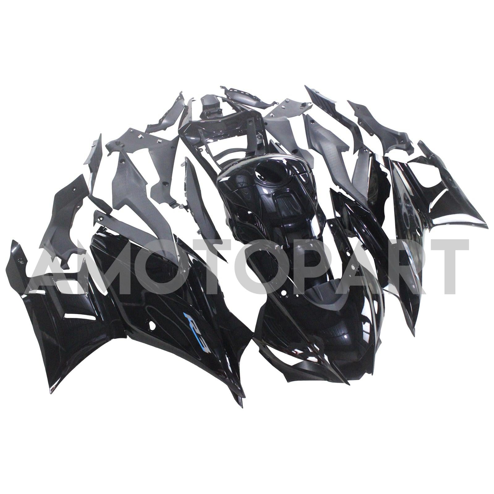 Amotopart 2022-2024 Yamaha YZF-R3 R25 Black Fairing Kit