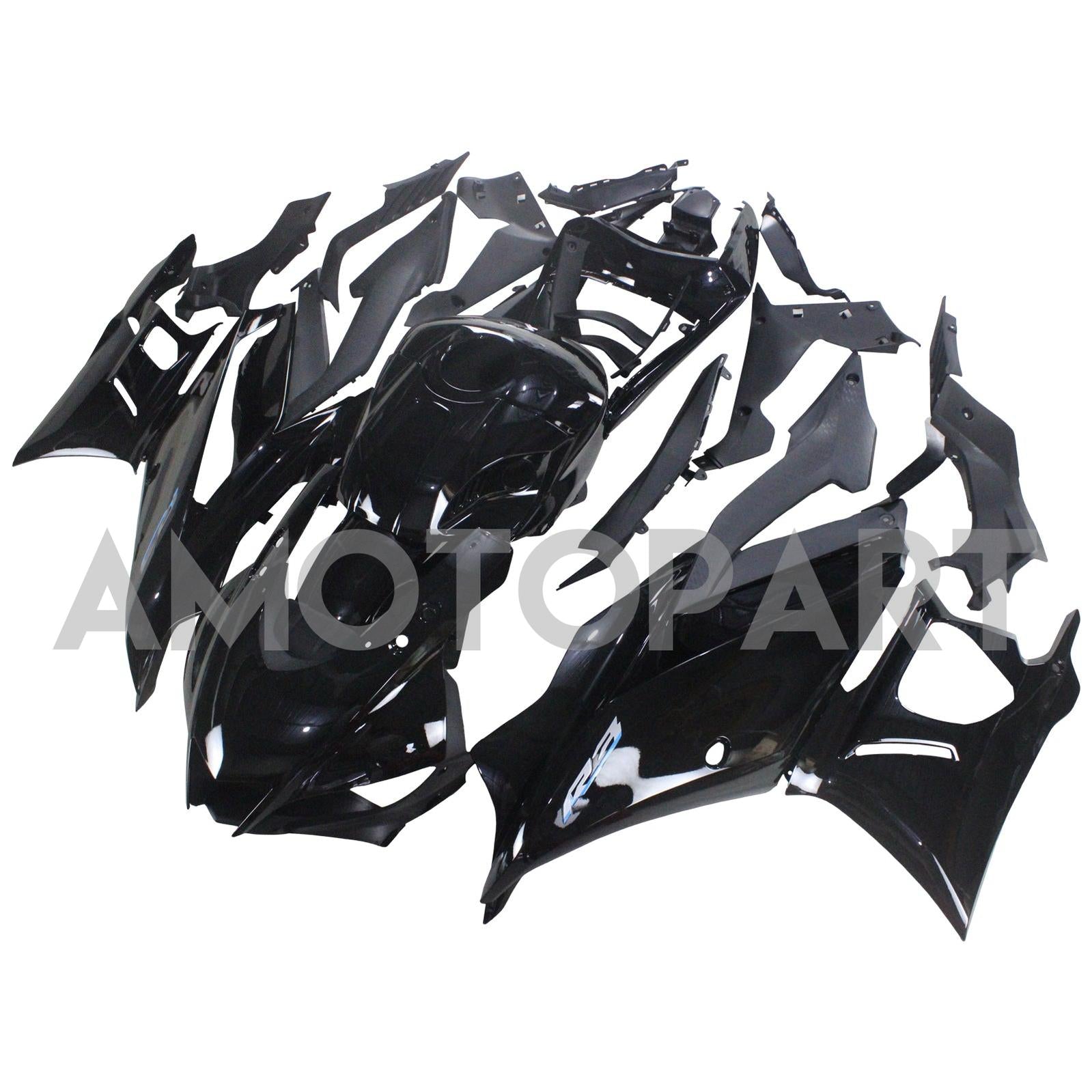 Amotopart 2022-2024 Yamaha YZF-R3 R25 Black Fairing Kit