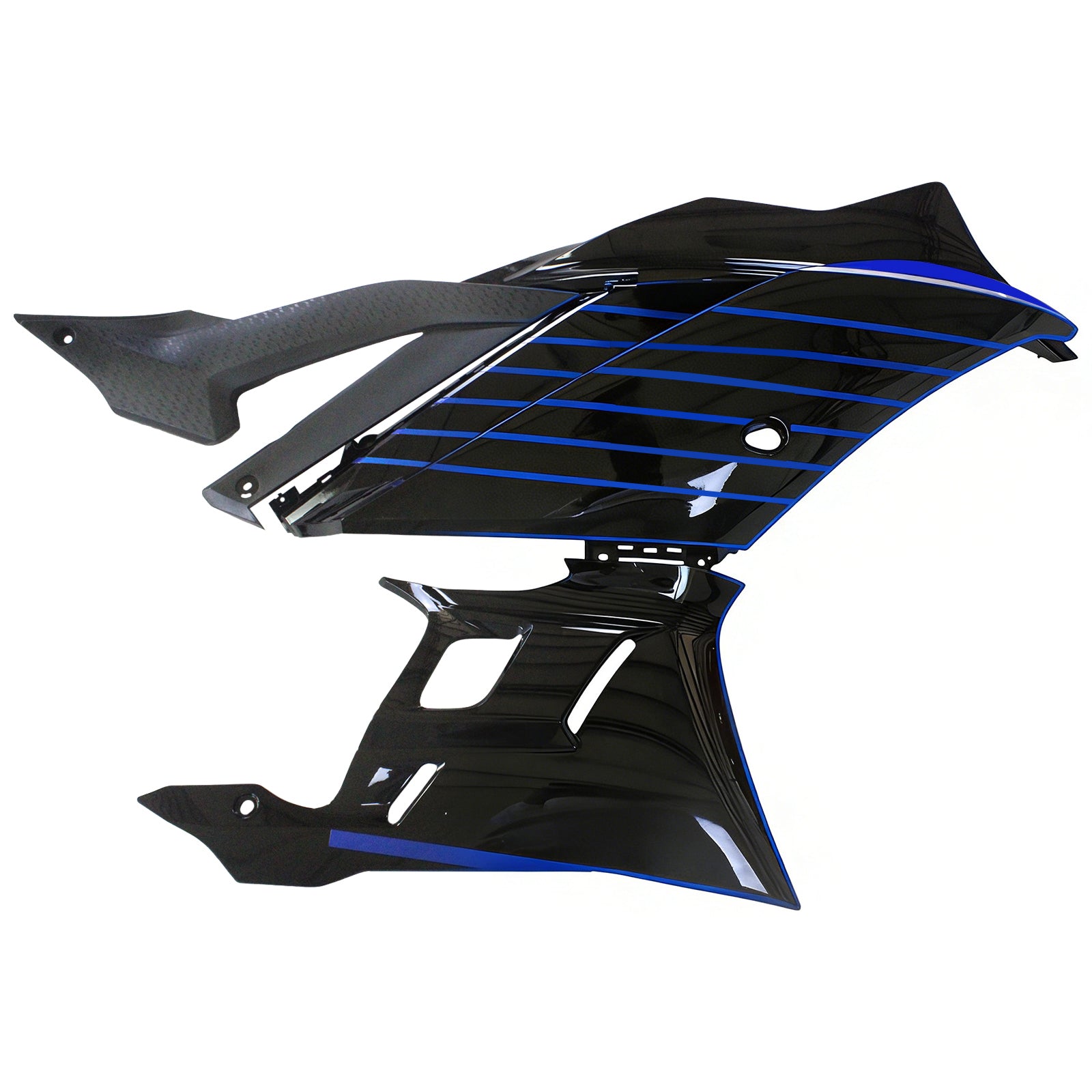 Amotopart 2022-2024 Yamaha YZF-R3 R25 Blue Style2 Fairing Kit