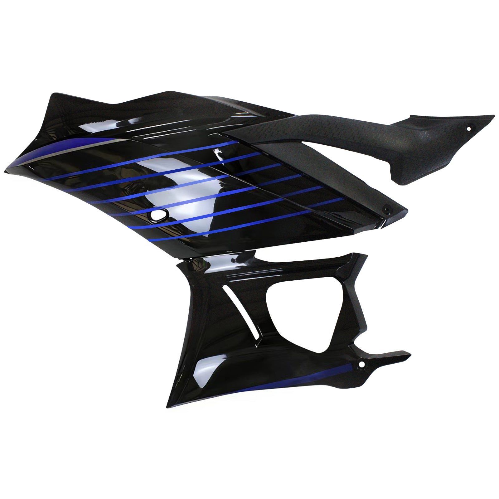 Amotopart 2022-2024 Yamaha YZF-R3 R25 Blue Style2 Fairing Kit