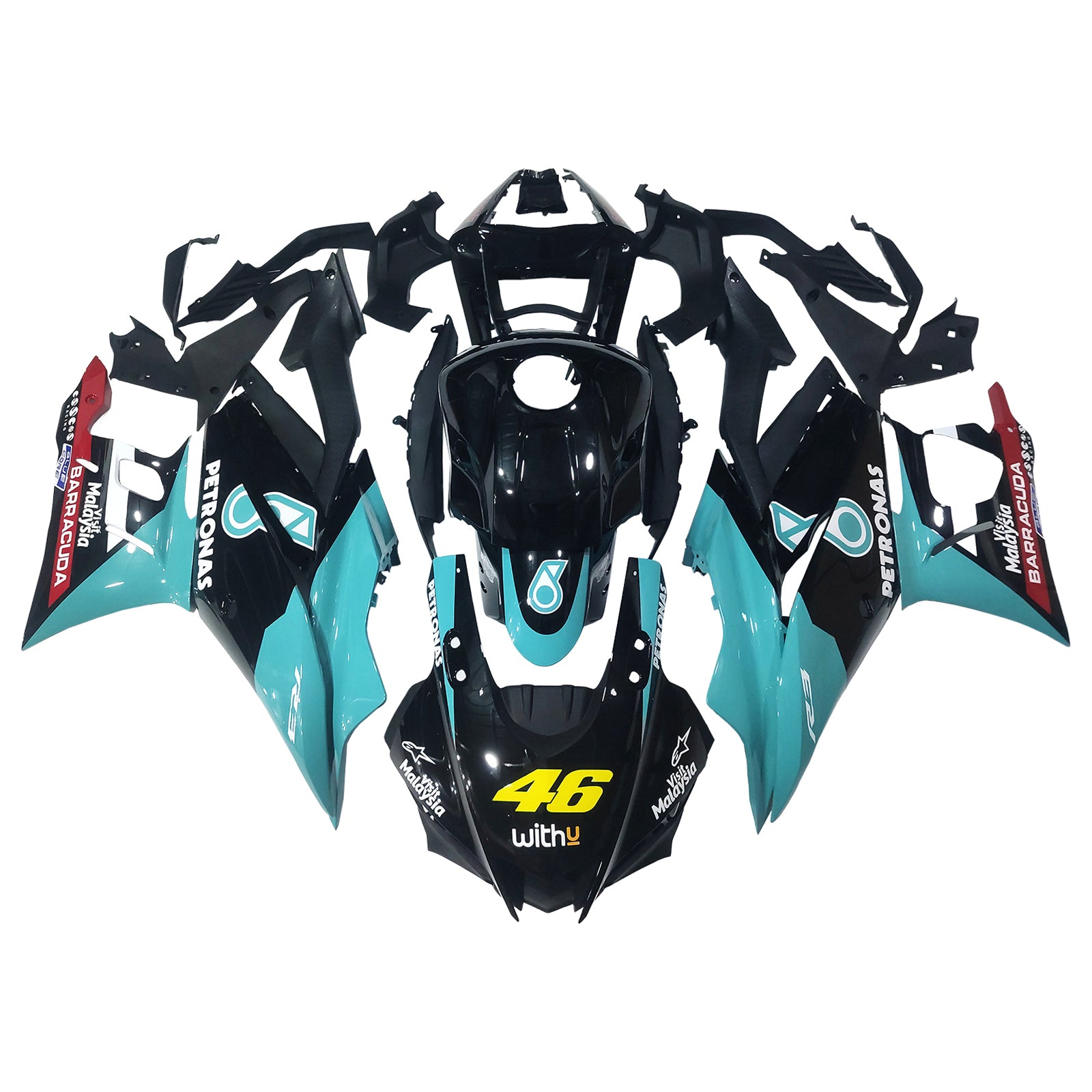 Amotopart 2022-2023 YAMAHA YZF-R3 R25 PETRONAS FARIONS KIT