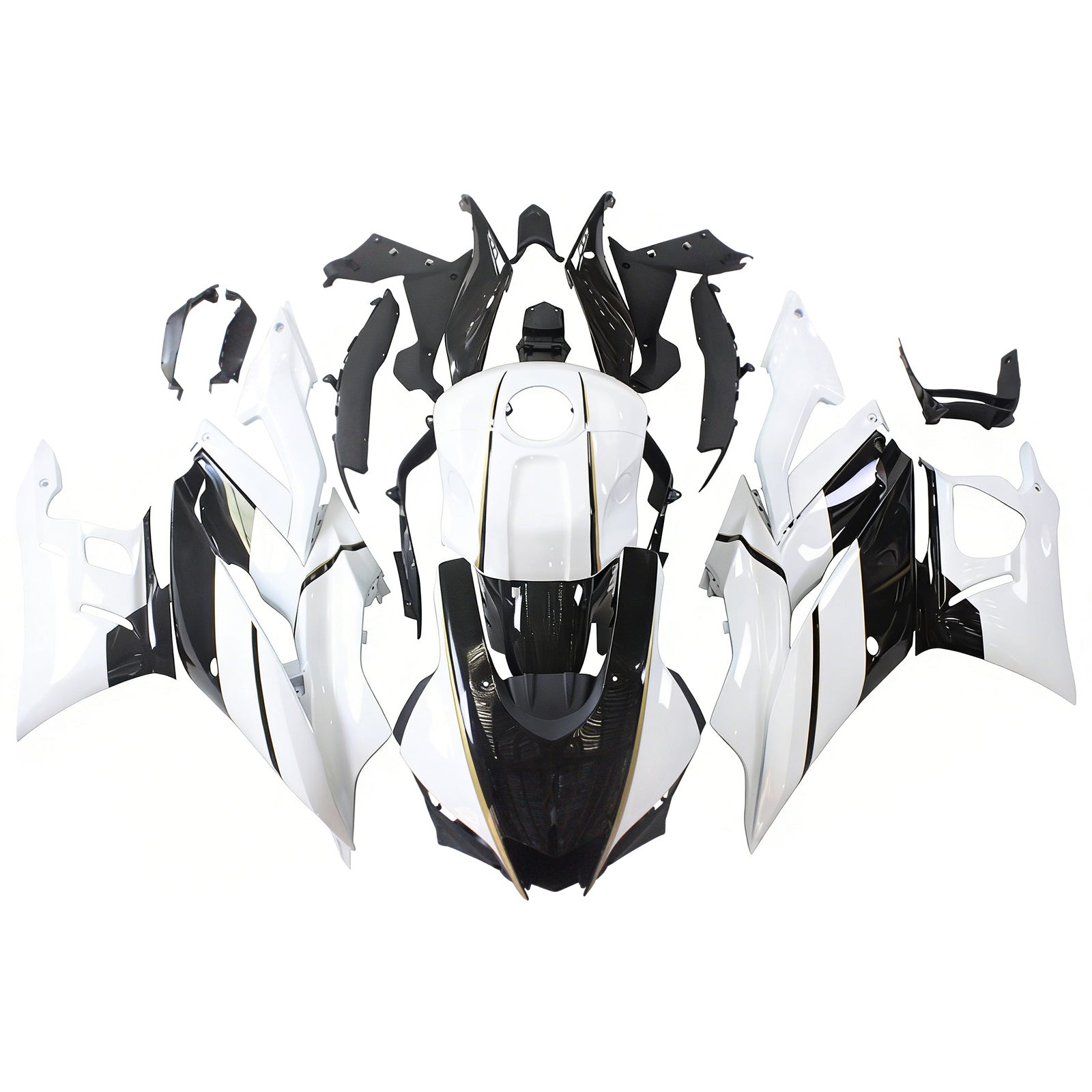 Amotopart 2022-2024 Yamaha YZF-R3 R25 White Fairing Kit