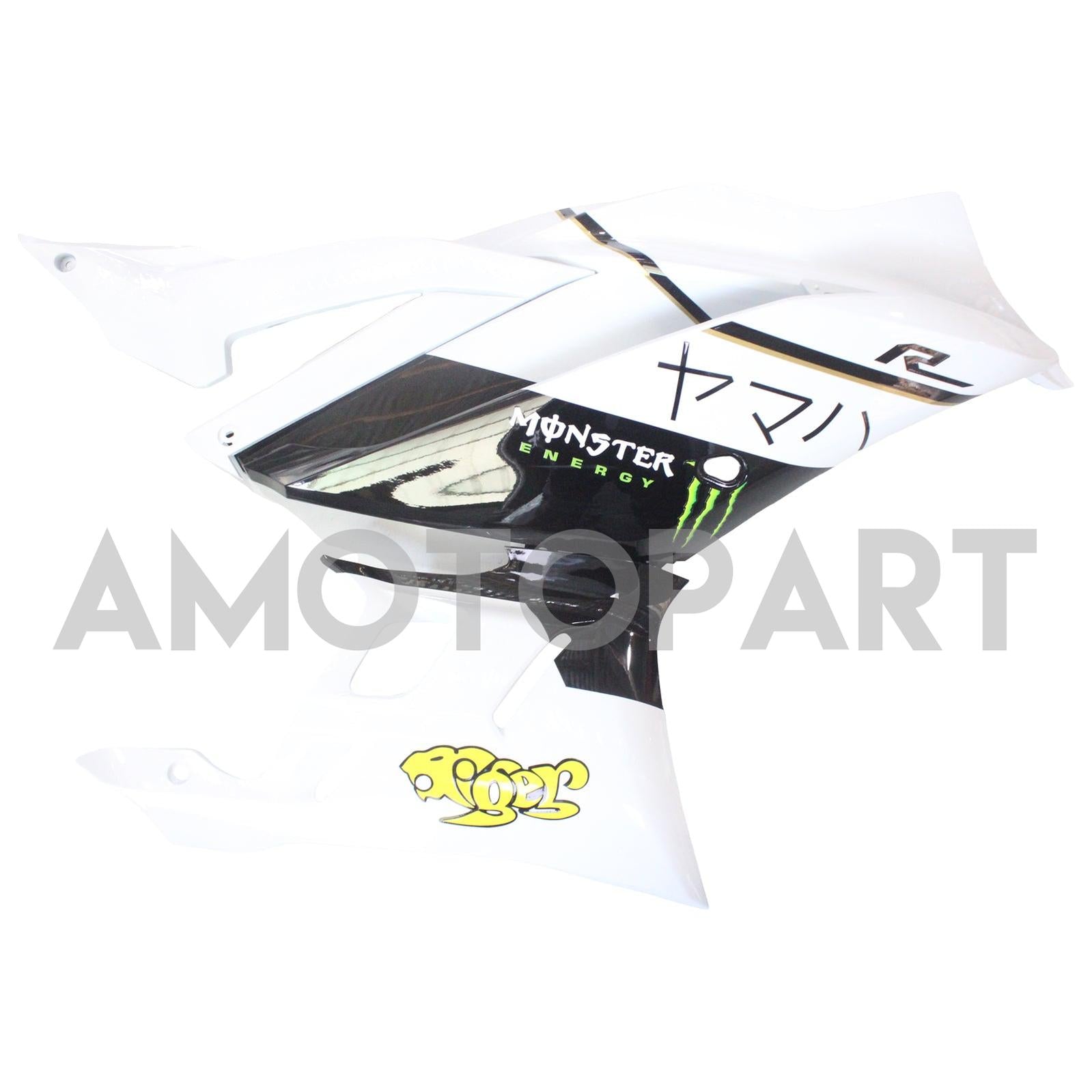 AMOTOPT 2022-2023 YAMAHA YZF-R3 R25 KIT de carenagem branca
