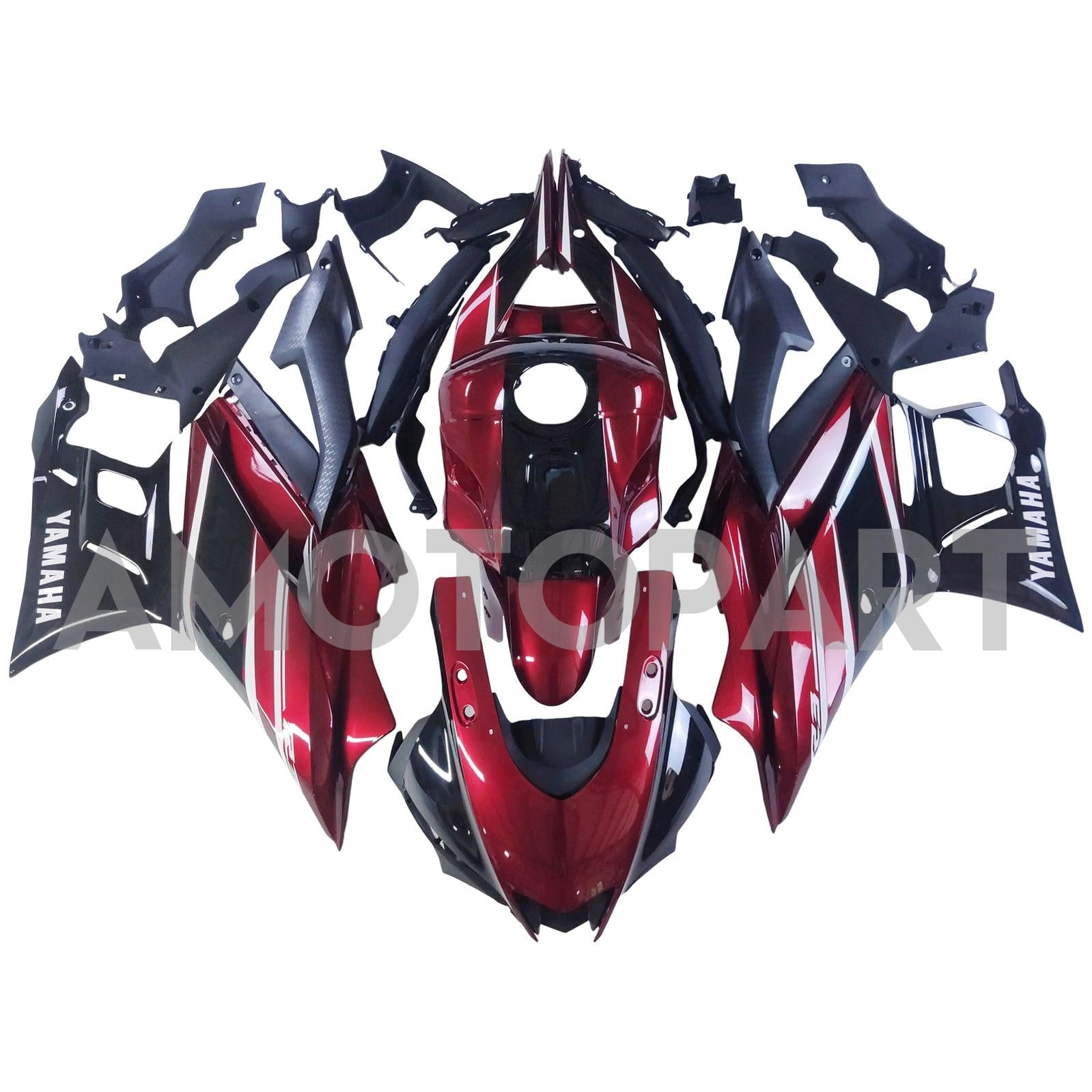 Amotopart 2022-2024 Yamaha YZF-R3 R25 Red Fairing Kit