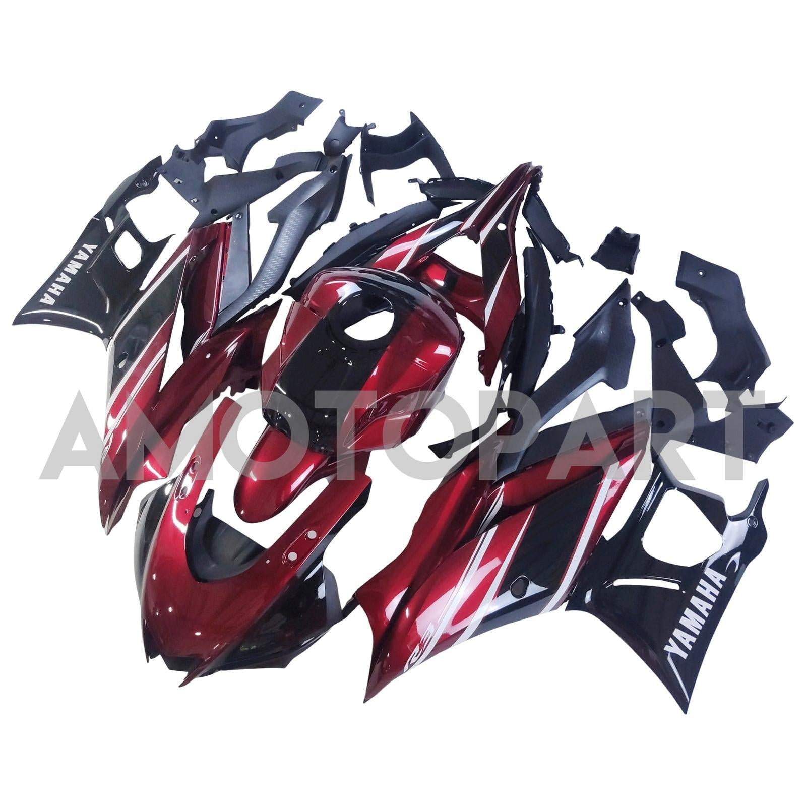 Amotopart 2022-2024 Yamaha YZF-R3 R25 Red Fairing Kit