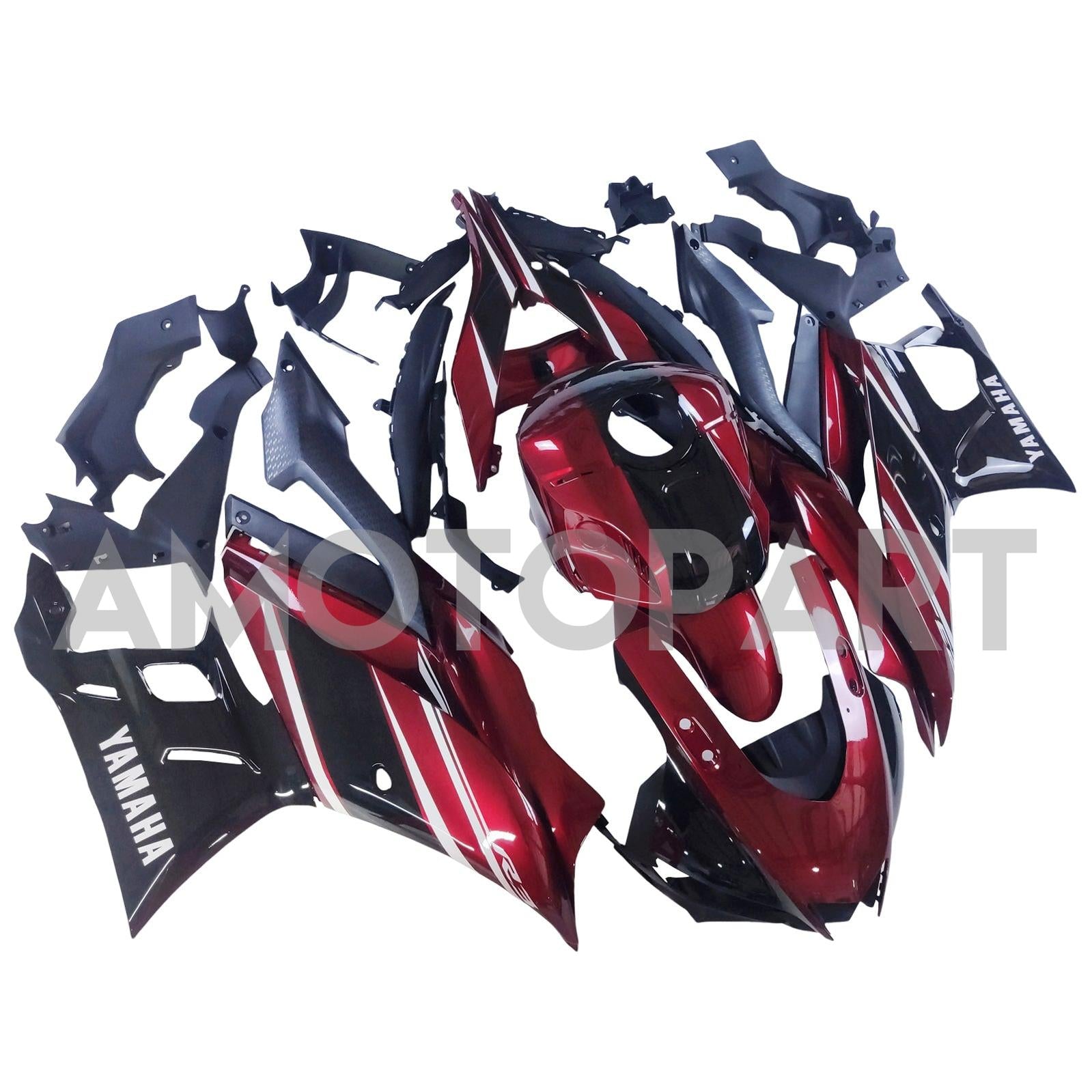 Amotopart 2022-2024 Yamaha YZF-R3 R25 Red Fairing Kit