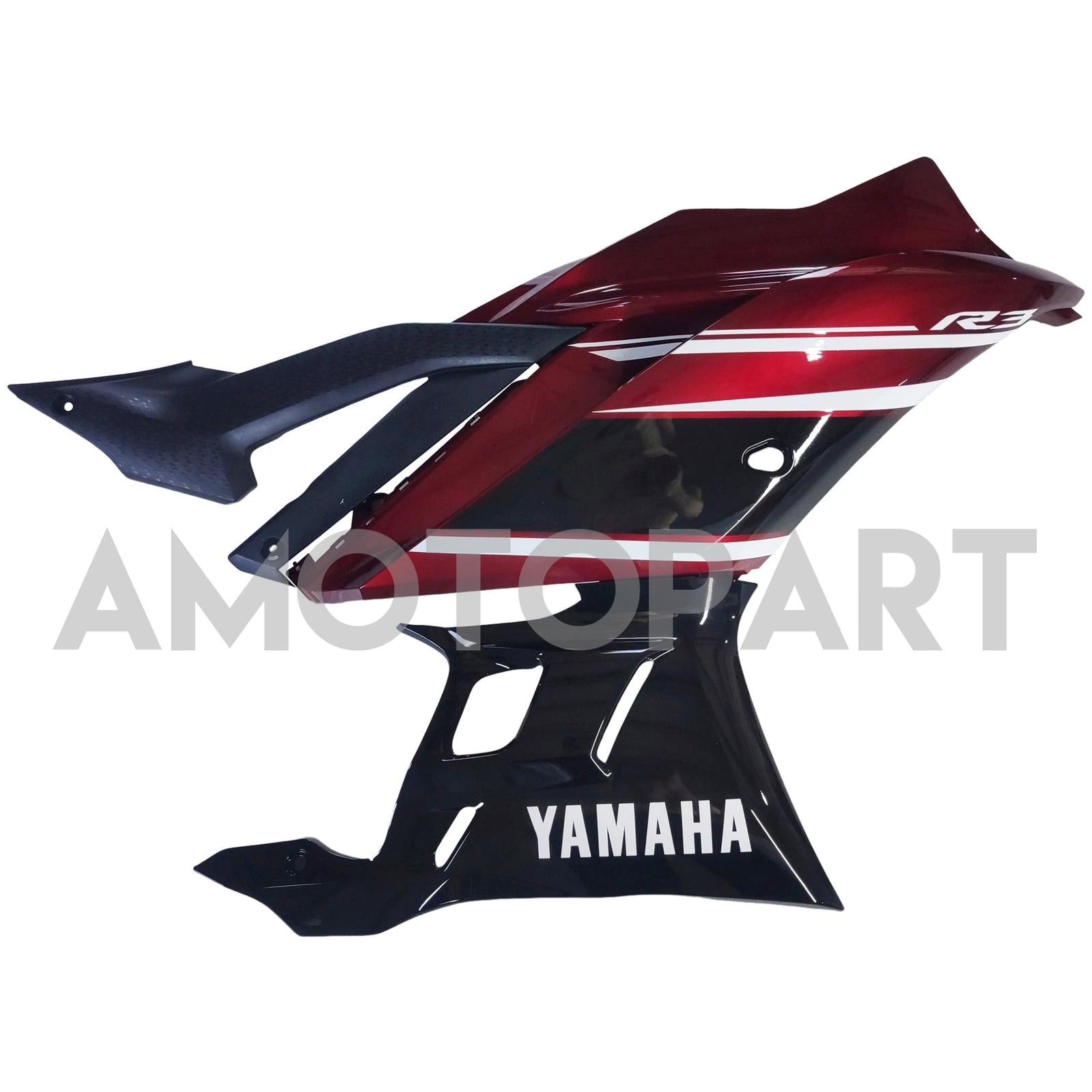 Amotopart 2022-2024 Yamaha YZF-R3 R25 Red Fairing Kit
