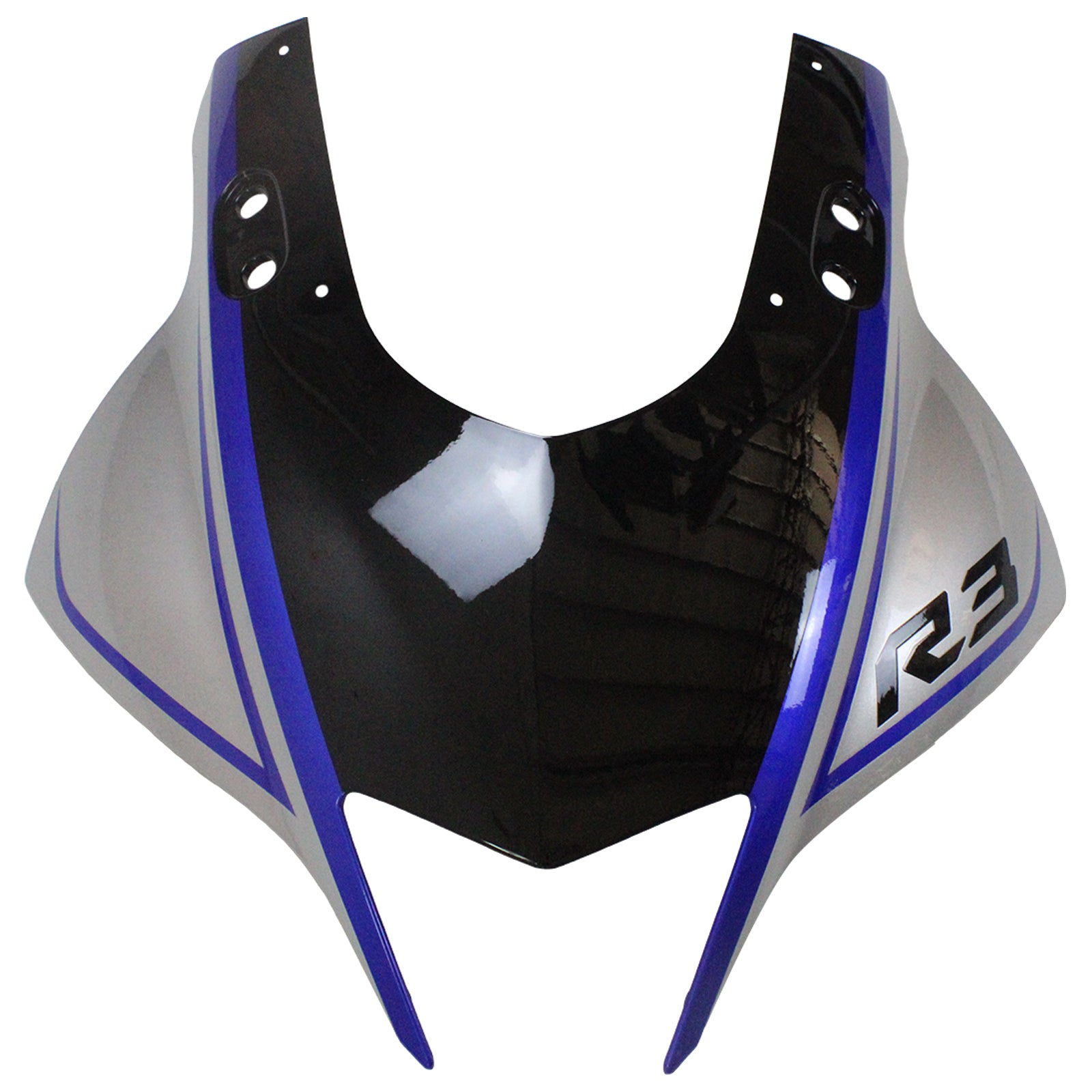 Amotopart 2022-2024 Yamaha YZF-R3 R25 Sliver&Black Fairing Kit
