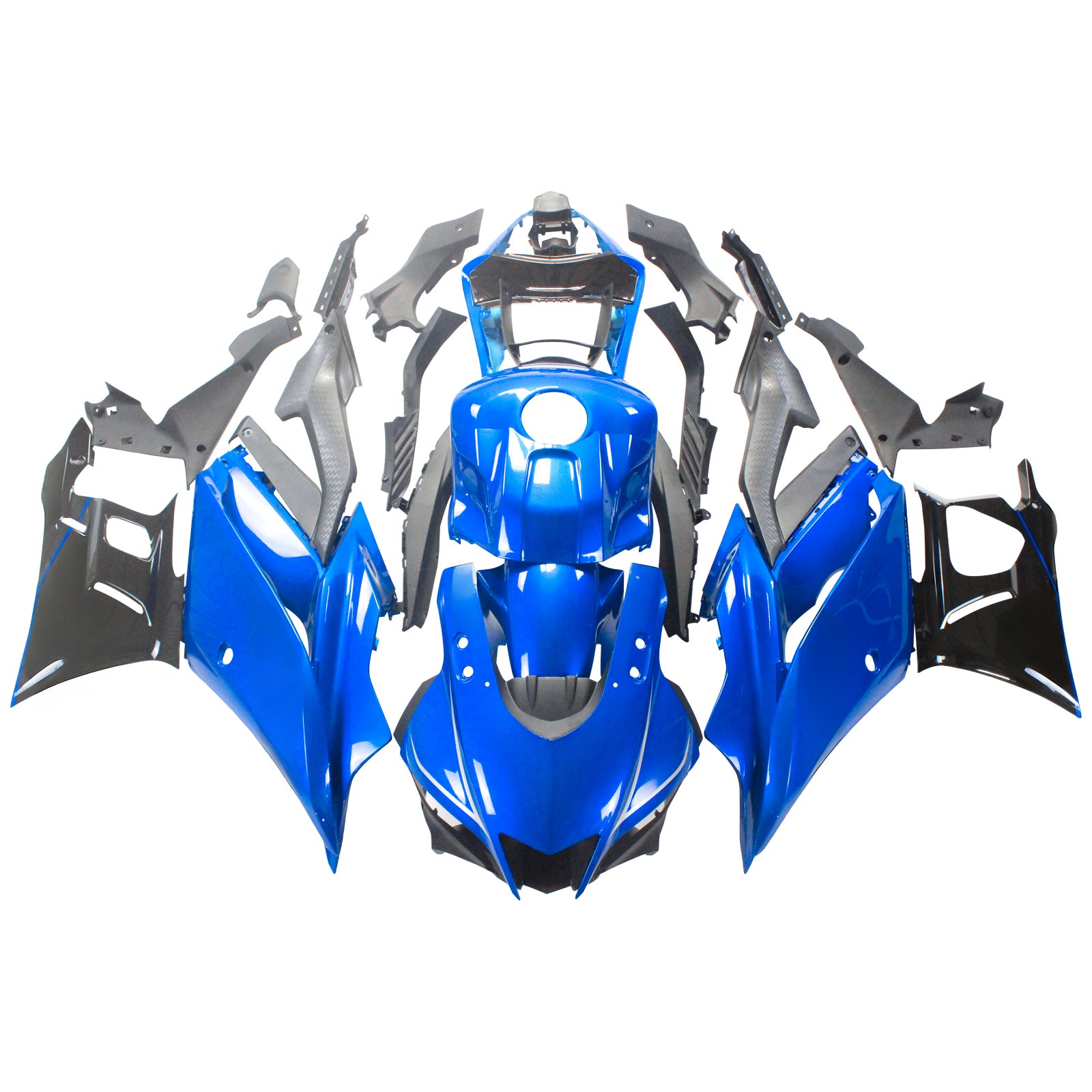 Amotopart 2022-2024 YAMAHA YZF-R3 R25 BLUE STYLE FAILING KIT