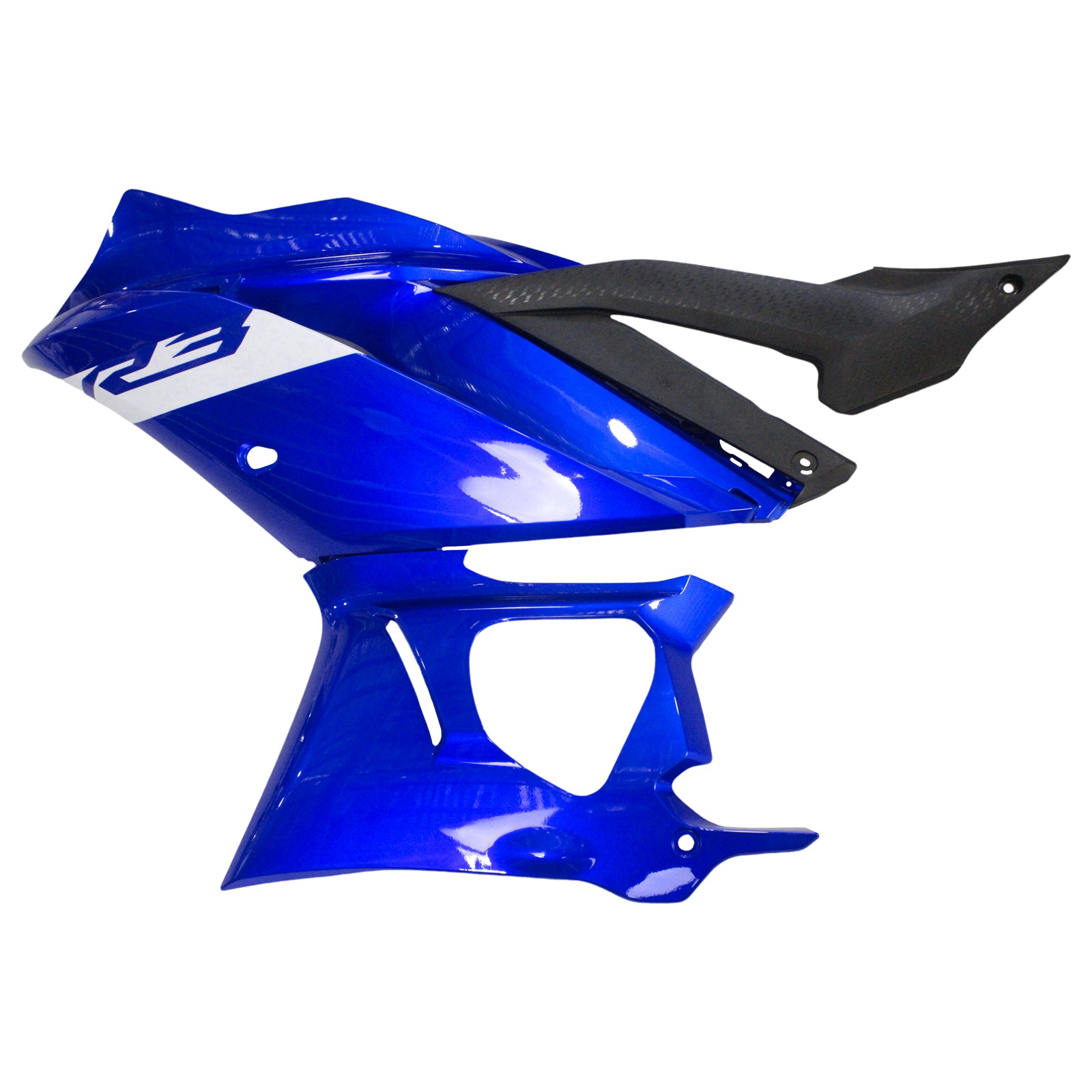 Amotopart 2022-2024 Yamaha YZF-R3 R25 Bleu Style9 Kit de carénage